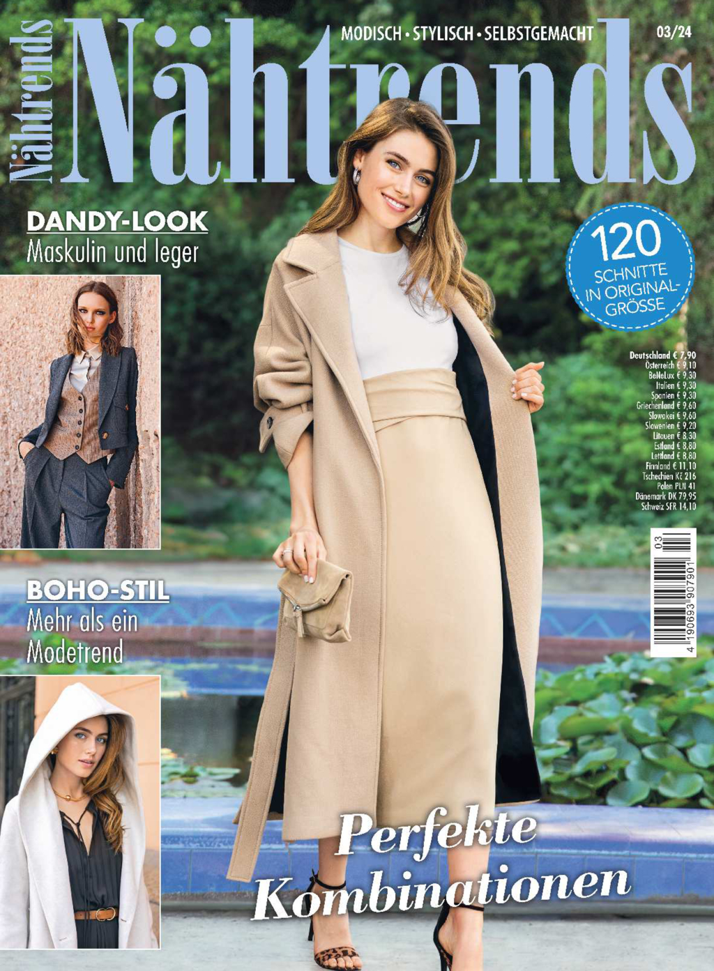 Nähtrends Nr. 3/2024 - Perfekte Kombinationen Magazin Produktbild: Nähtrends Nr. 3/2024 - Perfekte Kombinationen