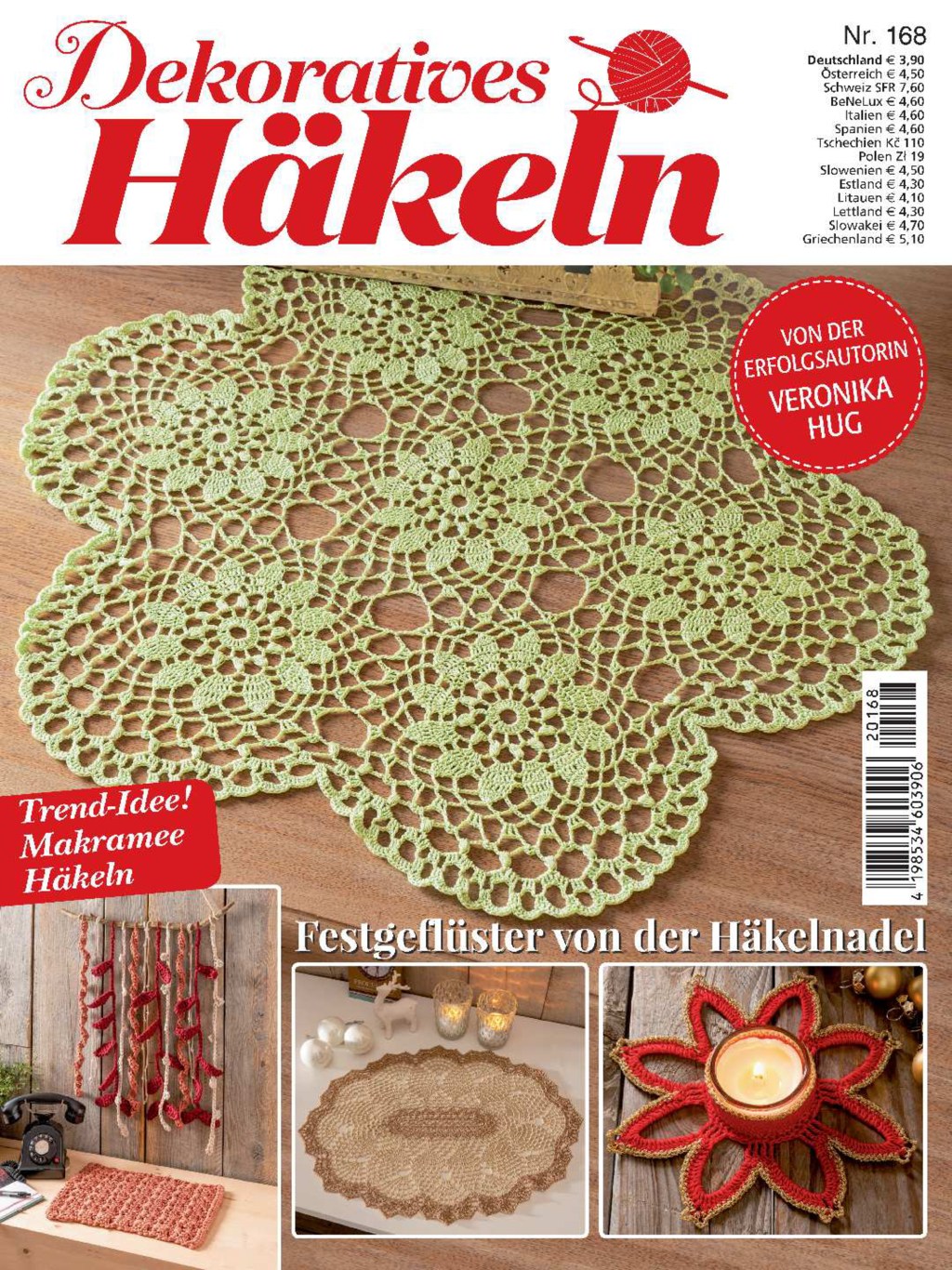 E-Paper: Dekoratives Häkeln Nr. 168 - Festgeflüster von der Häkelnadel