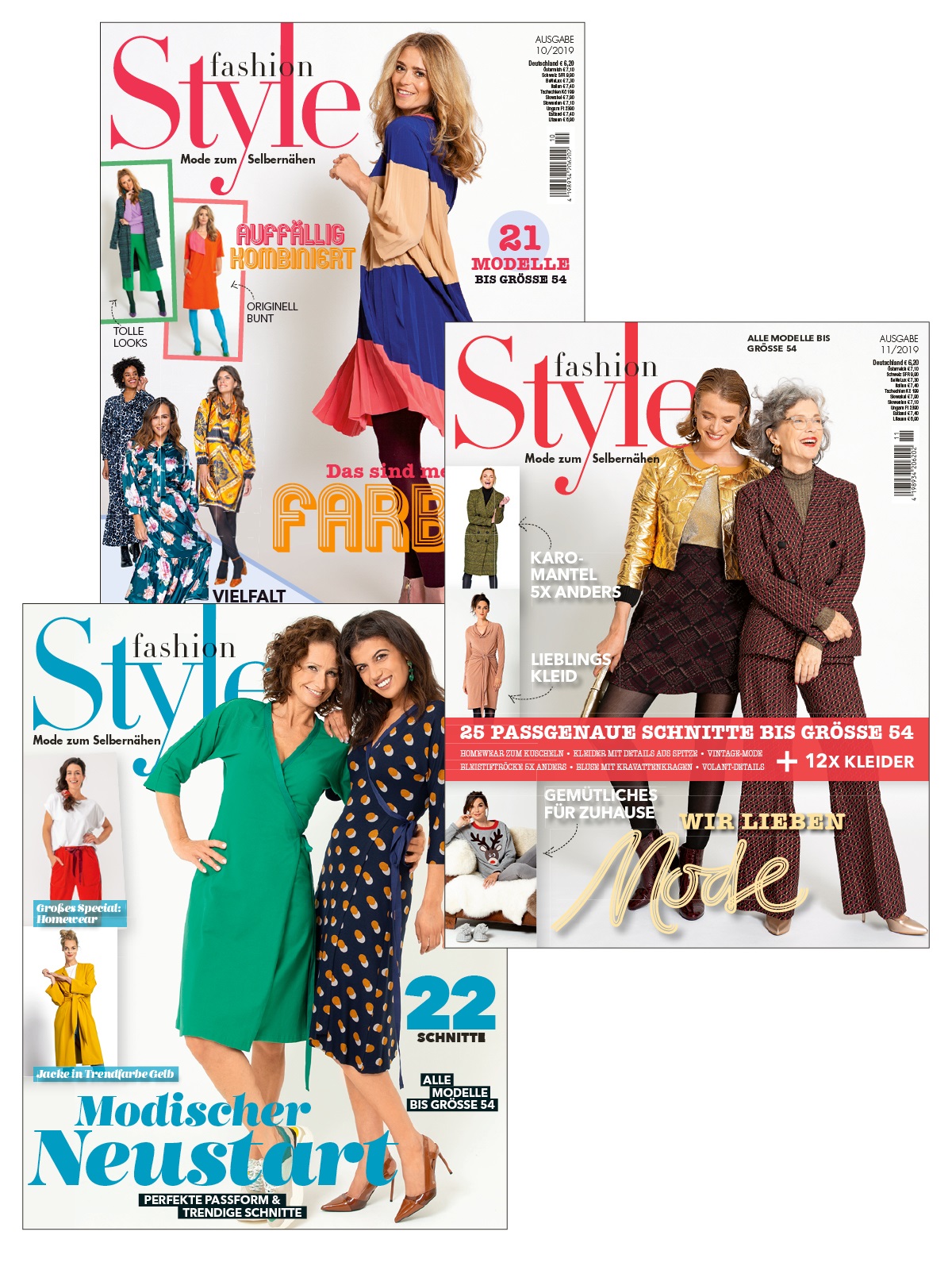 3 Zeitschriften statt 18,60 € nur 9,30 € - Fashion Style Nr. 10/2019, 11/2019 und 1/2020 3 Zeitschriften statt 18,60 € nur 9,30 € - Fashion Style Nr. 10/2019, 11/2019 und 1/2020