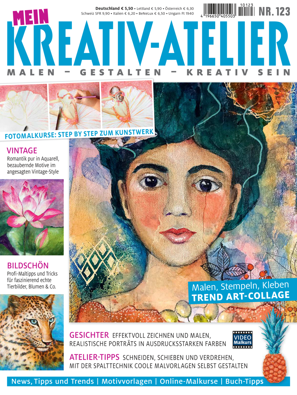 Magazin Produktbild: Mein Kreativ-Atelier Nr. 123 - Trend Art-Collage