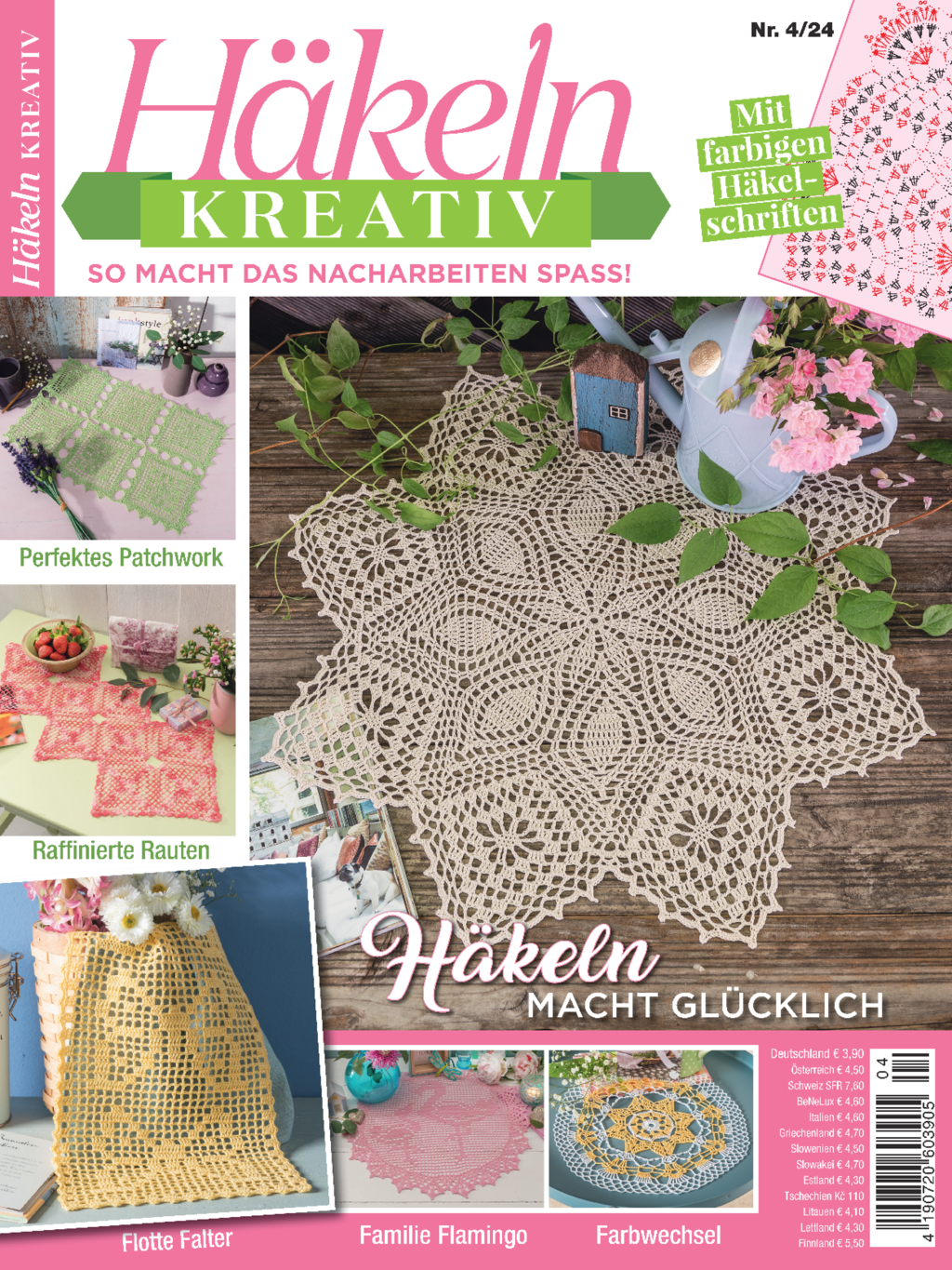 Magazin Produktbild: Häkeln kreativ 04/2024 - Häkeln macht glücklich
