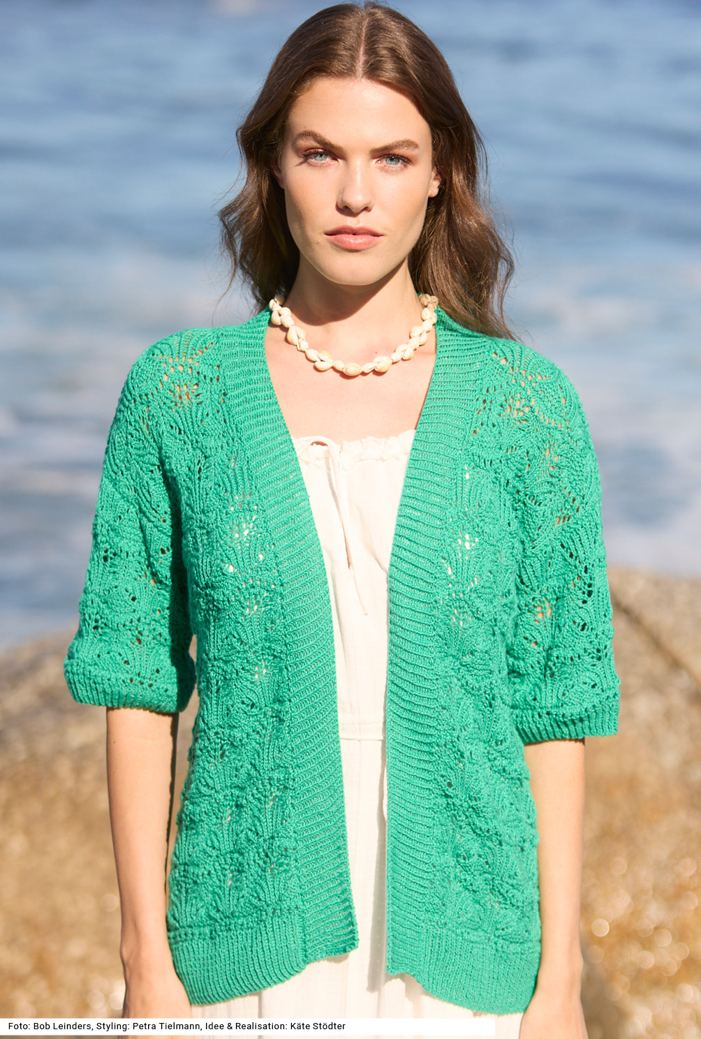Modellansicht Bild 2: Jacke mit Ajourmuster