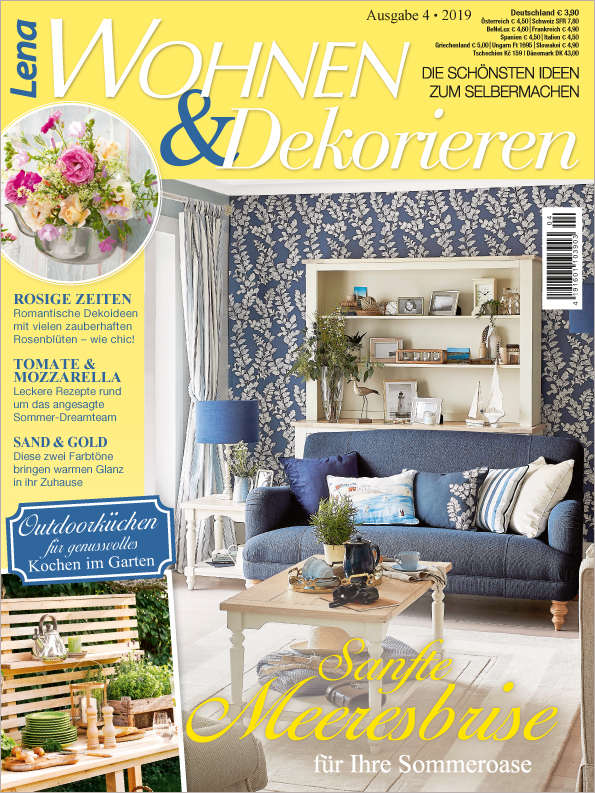 Magazin Produktbild: Lena Wohnen & Dekorieren Nr. 4/2019 - Sanfte Meeresbrise für Ihre Sommeroase