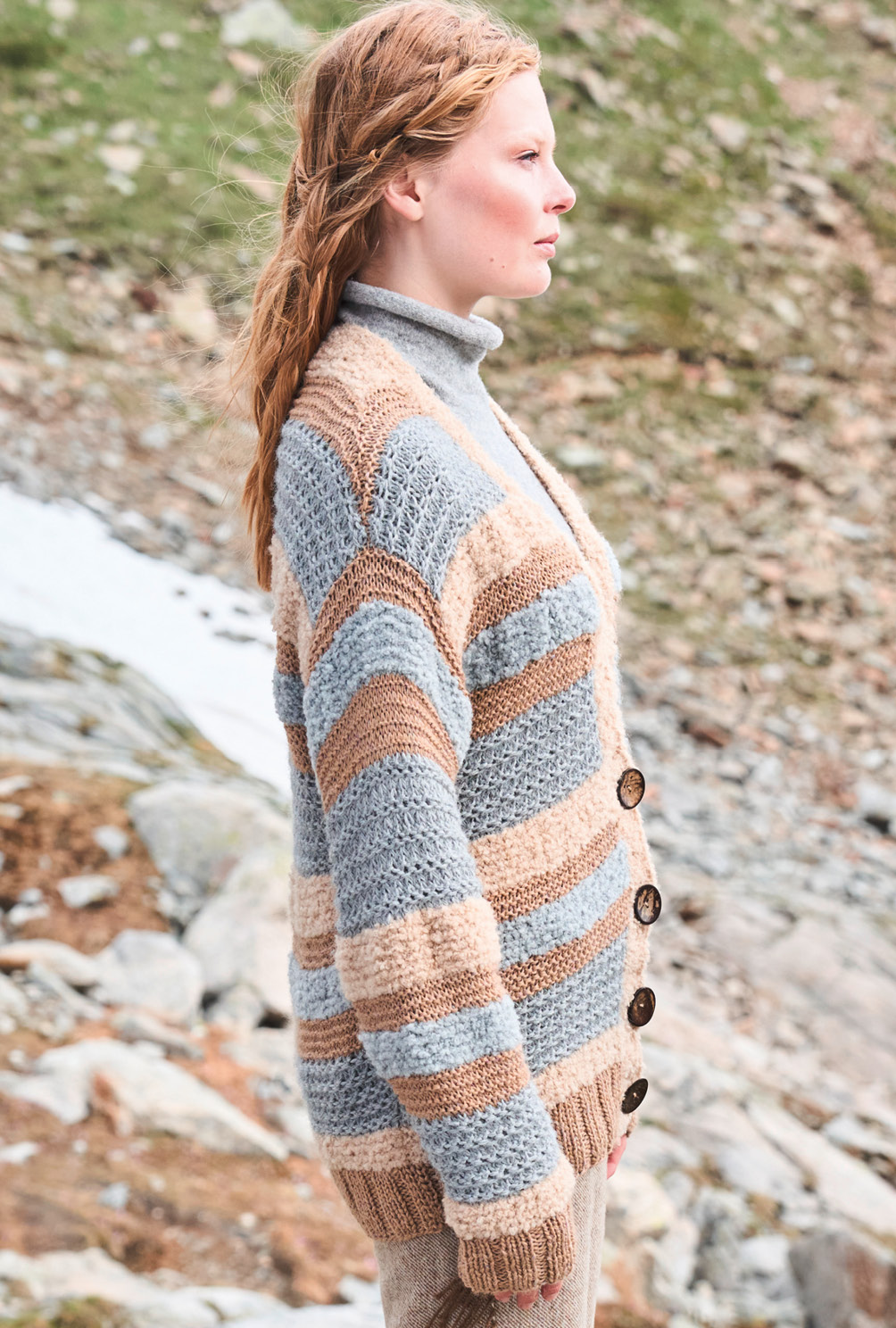 Modellansicht Bild 5: Jacke mit Musterstreifen