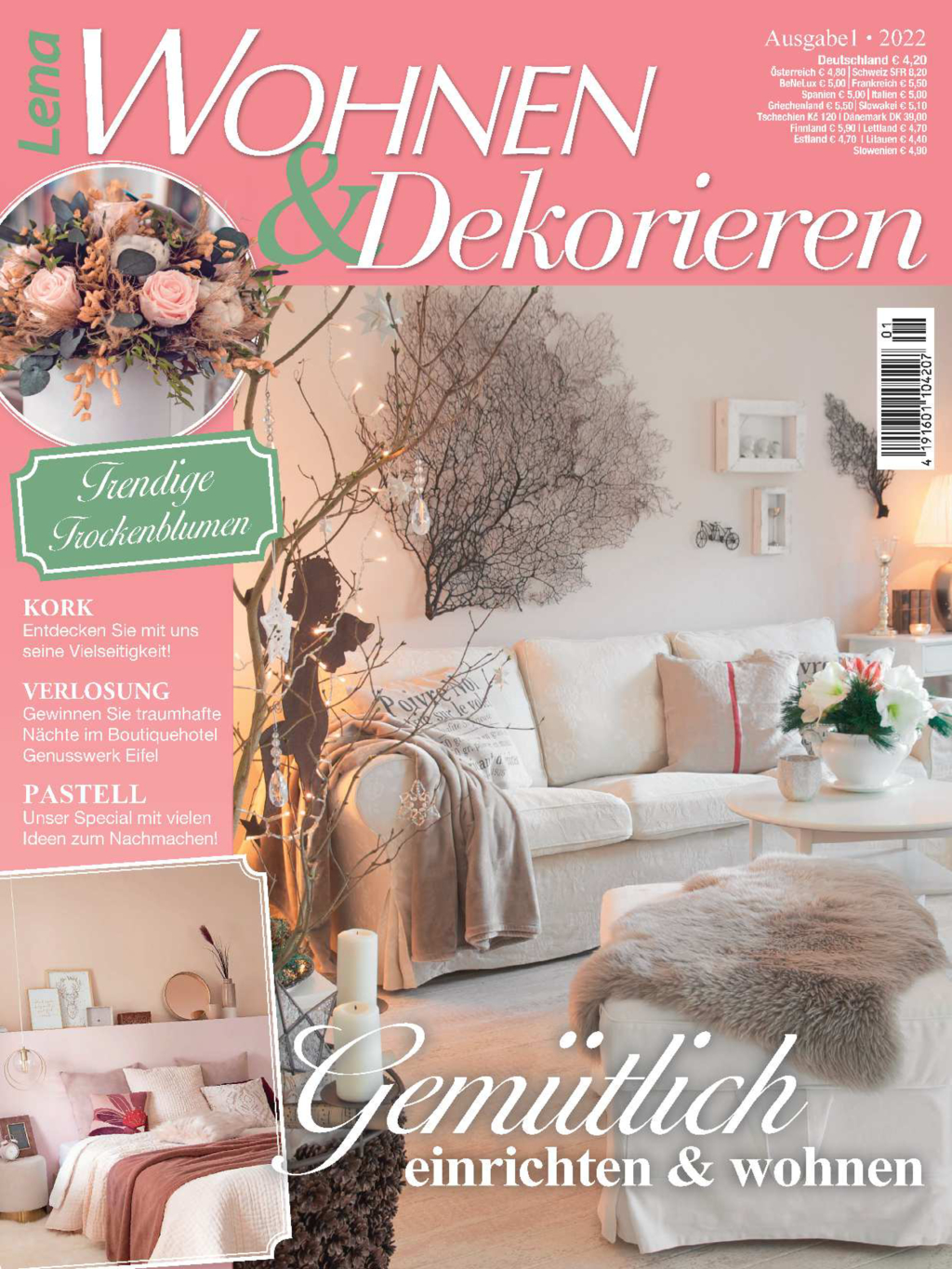 Magazin Produktbild: Lena Wohnen & Dekorieren Nr. 1/2022 - Gemütlich einrichten & wohnen