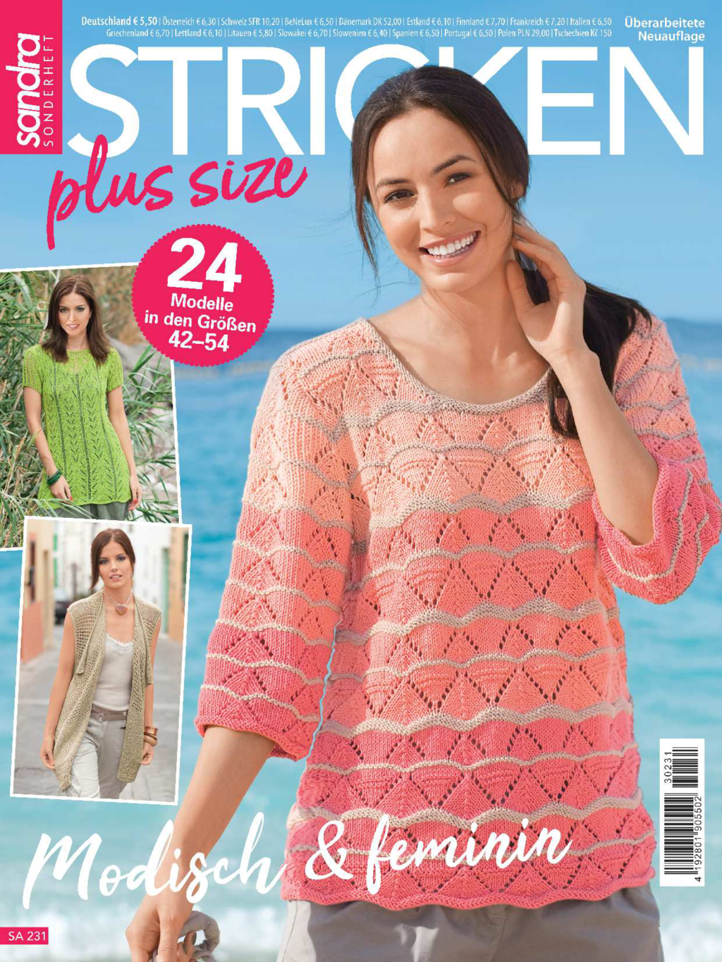 Magazin Produktbild: Sandra Sonderheft SA 231 - Stricken plus size