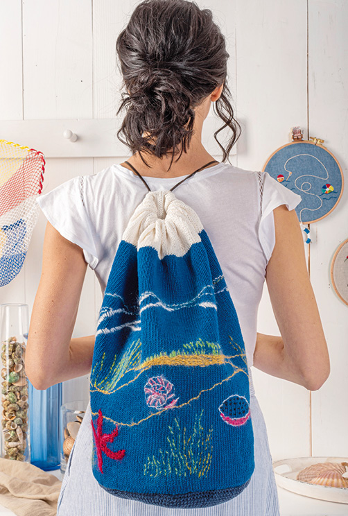 Modellansicht Bild 2: Stickbilder und Matchsack mit Meeresmotiven und Reiseerinnerungen