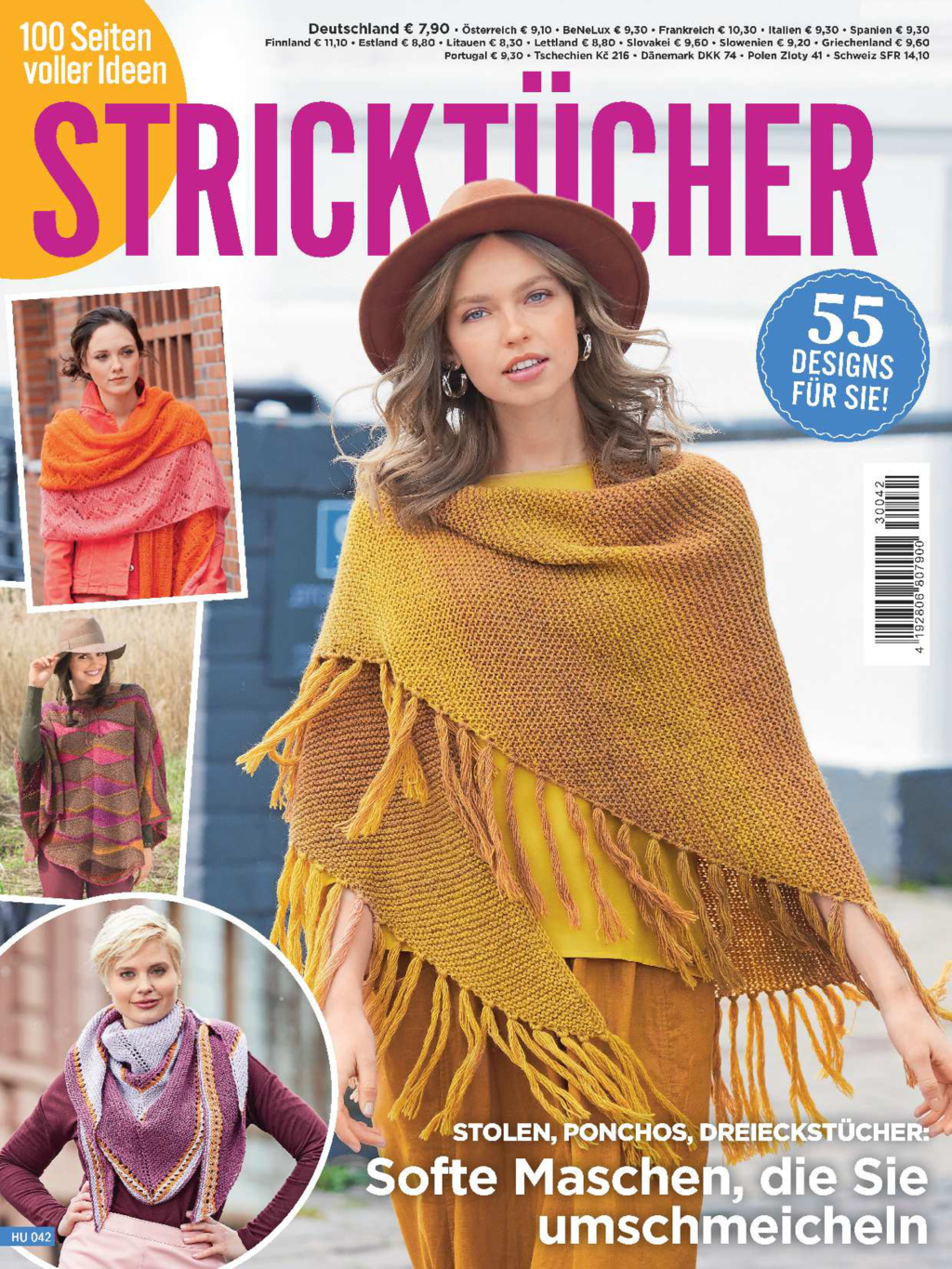 Hundert Seiten voller Ideen HU 042 -  Stricktücher Magazin Produktbild: Hundert Seiten voller Ideen HU 042 -  Stricktücher