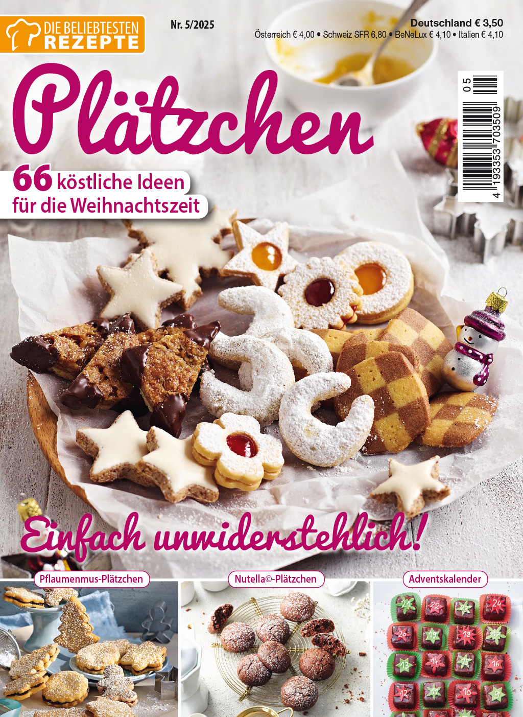 Magazin Produktbild: Die beliebtesten Rezepte 5/2025 - Plätzchen