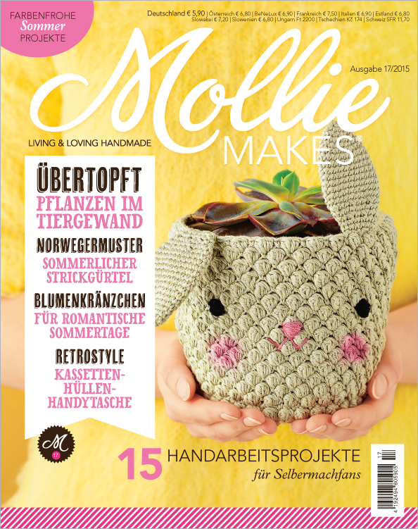 Handgemachter Übertopf in Tierform, gehäkeltes Muster, sanfte Farben, modisch, DIY-Projekt.