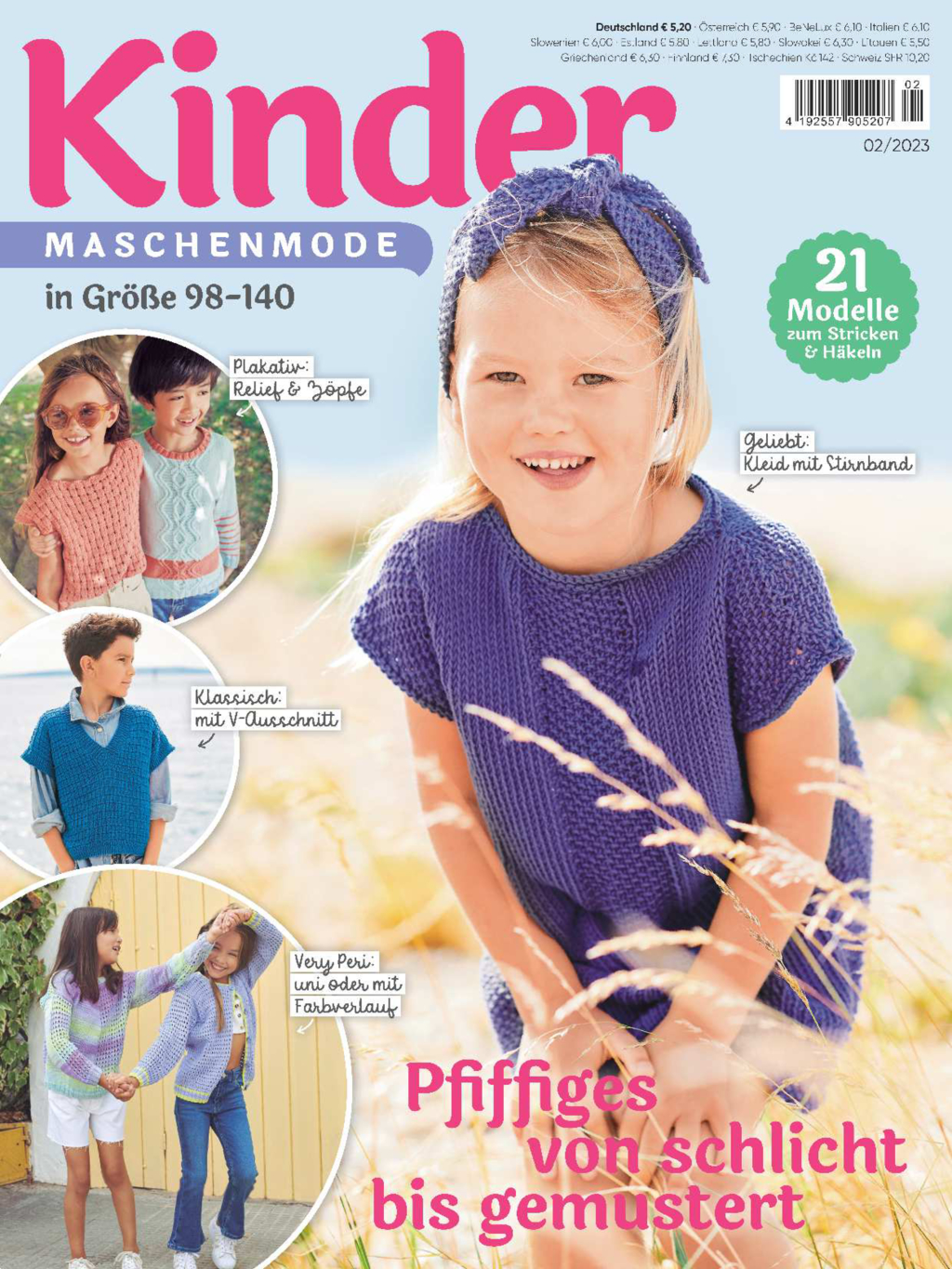 Magazin Produktbild: Kinder Maschenmode E-Paper-Archiv 2023-alle Ausgaben als E-Paper-Sparpaket