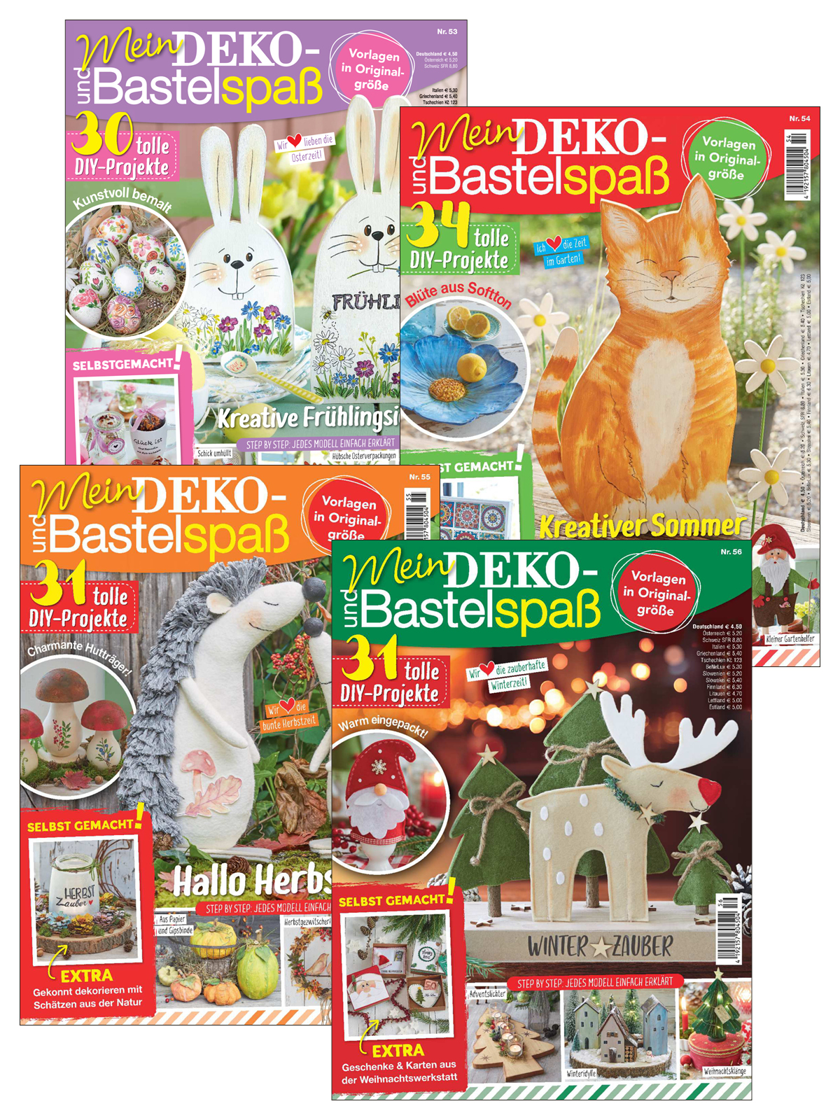Sparpaket Produktbild: MEIN DEKO- UND BASTELSPASS E-Paper Archiv 2024 - alle Ausgaben als E-Paper Sparpaket
