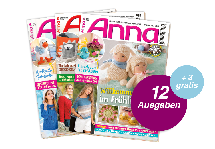 Anna - 12 Ausgaben lesen nur 9 bezahlen