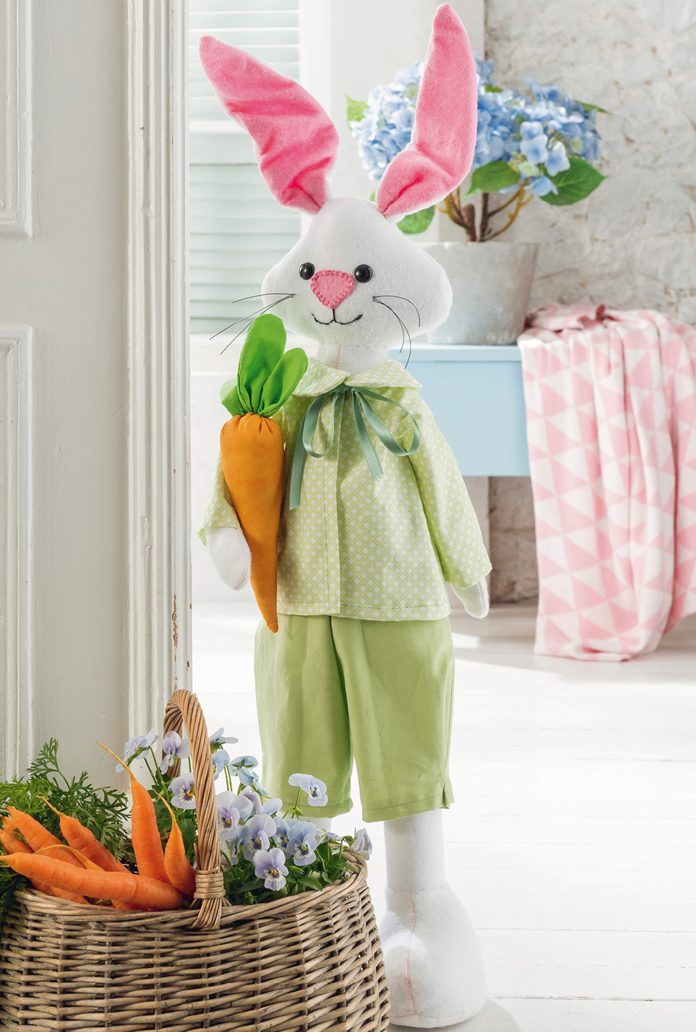 Modellansicht Bild 3: Hasen-Paar (Frau und Mann) zum Aufstellen