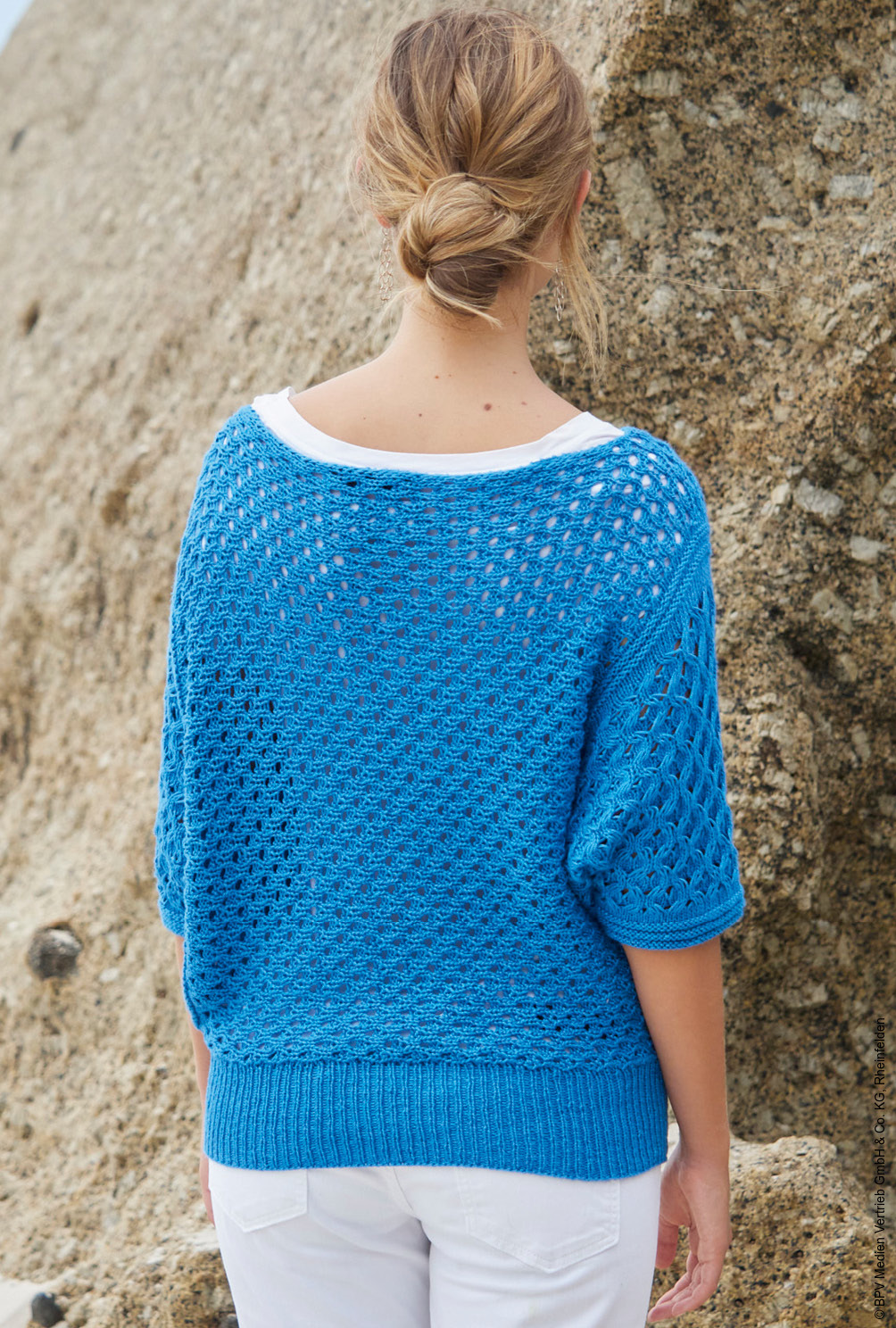 Damen Pullover Pullover Quer Stricken Anleitung: Quergestrickter