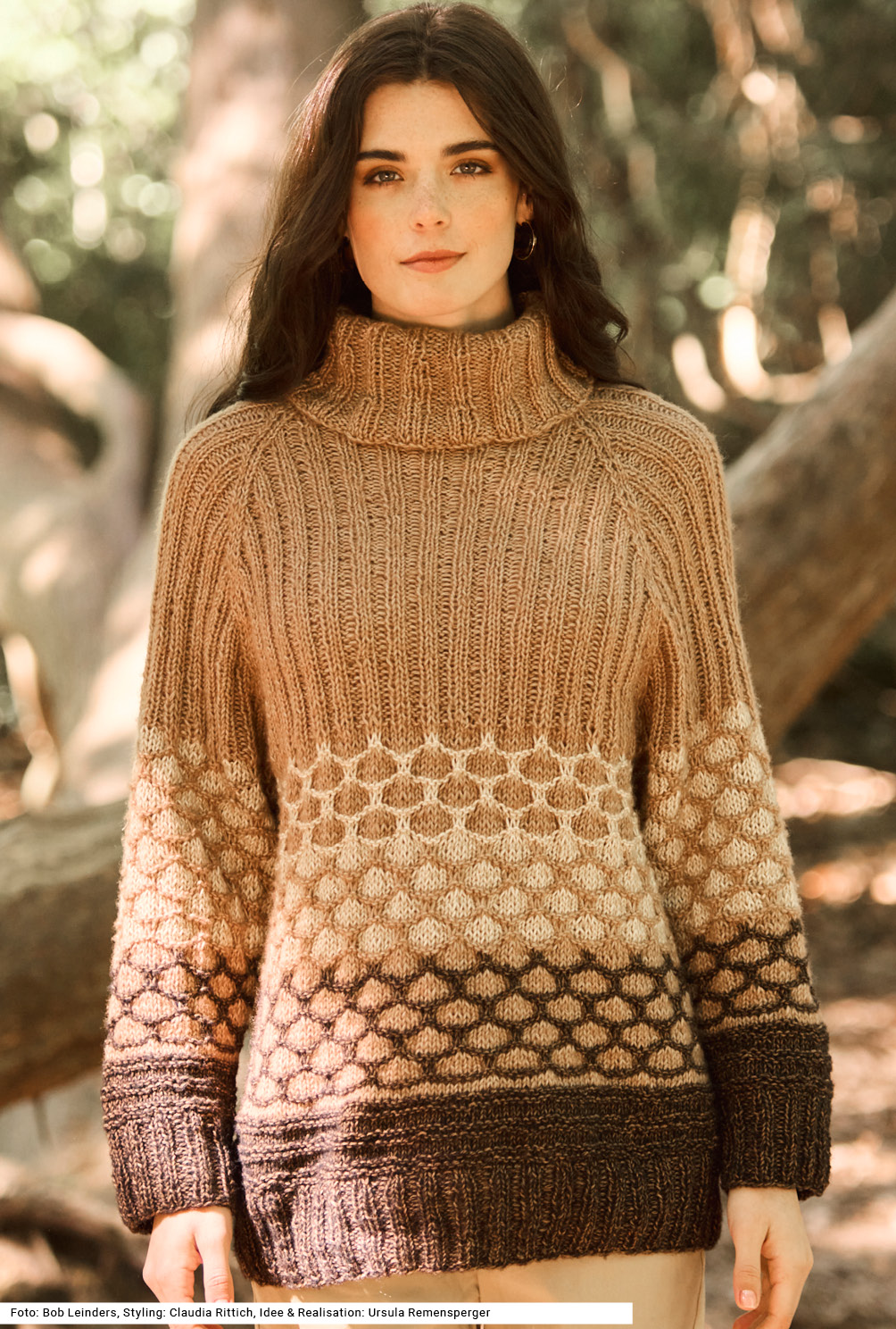 Modellansicht Bild 2: Passenpullover mit Rollkragen