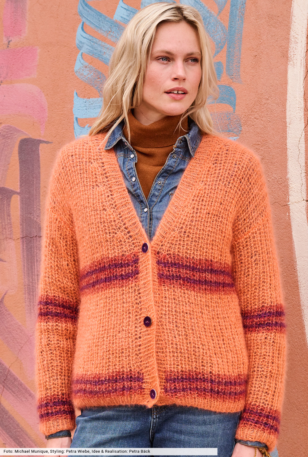 Modellansicht Bild 2: Jacke im Halbpatent-Muster