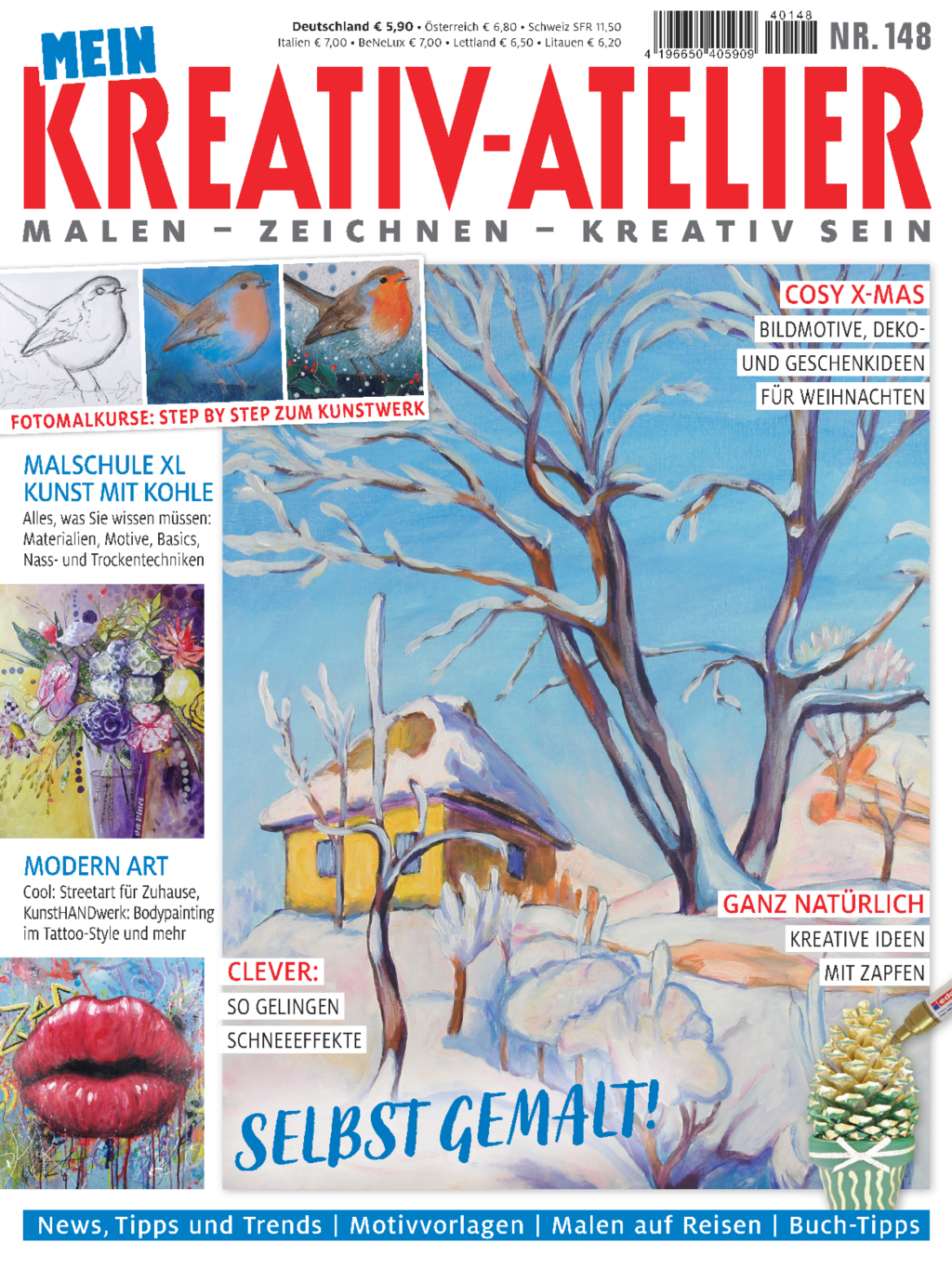 Magazin Produktbild: Mein Kreativ-Atelier Nr. 148 - Selbst gemalt!