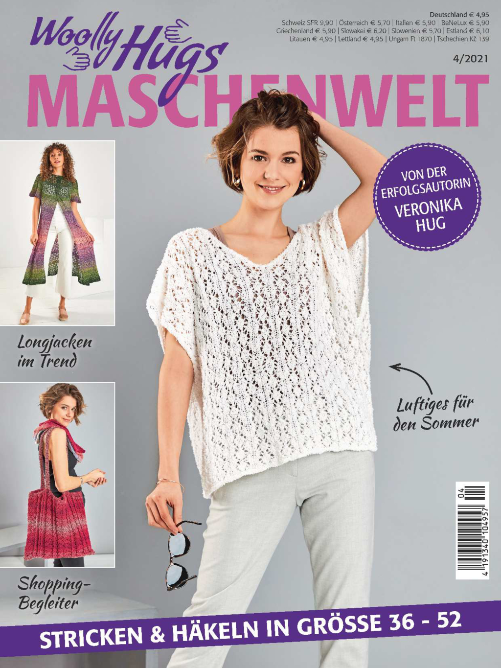 Magazin Produktbild: Woolly Hugs Maschenwelt Nr. 4/2021 - Stricken & Häkeln in Größe 36-52