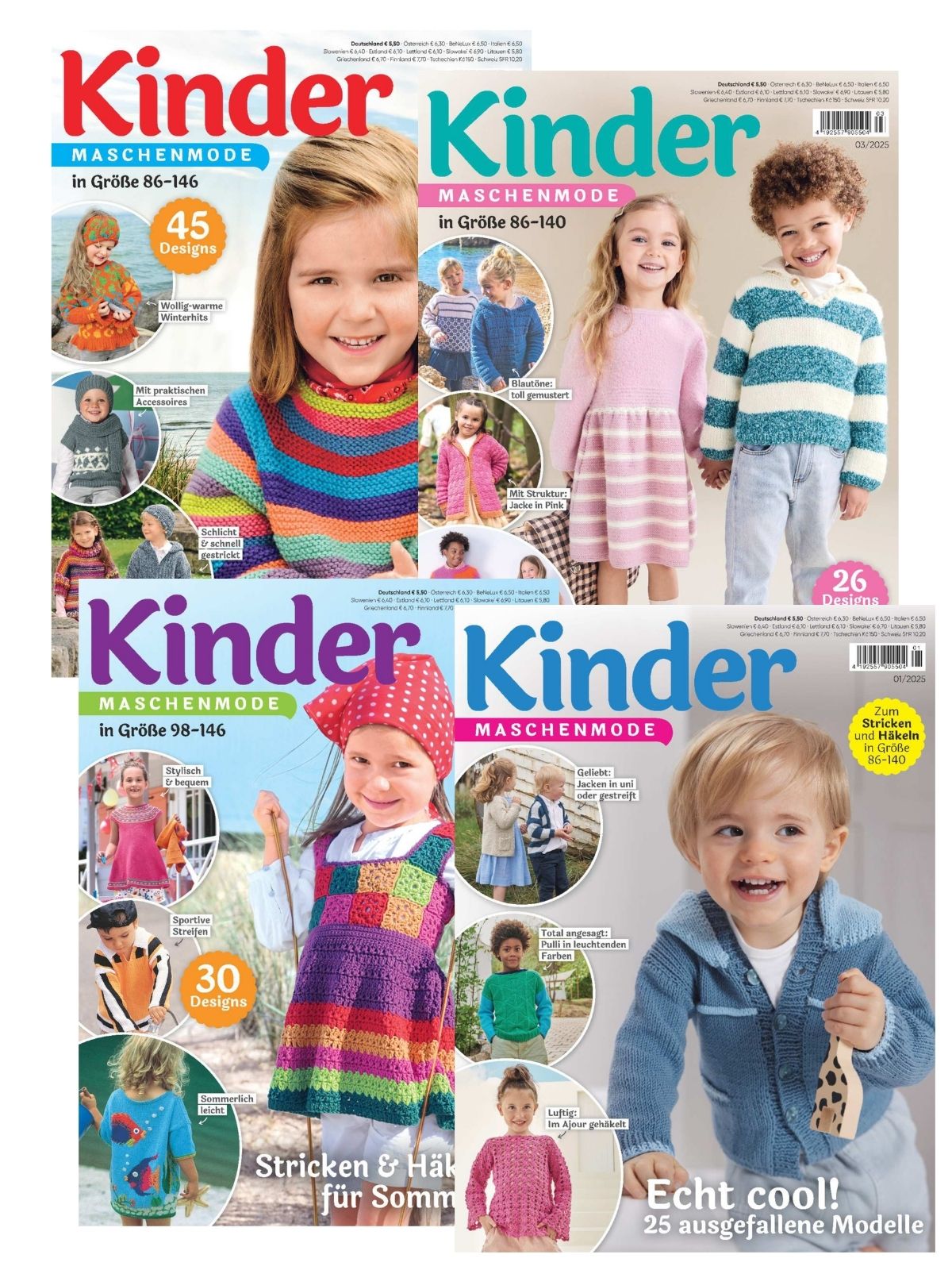 Sparpaket Produktbild: KINDER MASCHENMODE E-Paper Archiv 2025 - alle Ausgaben als E-Paper Sparpaket