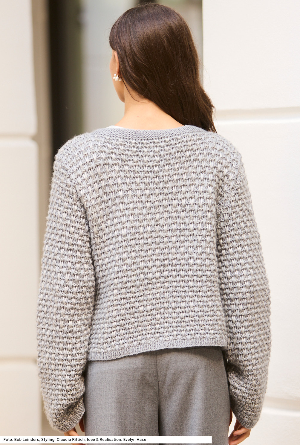 Modellansicht Bild 5: Jacke mit Hebemaschenmuster