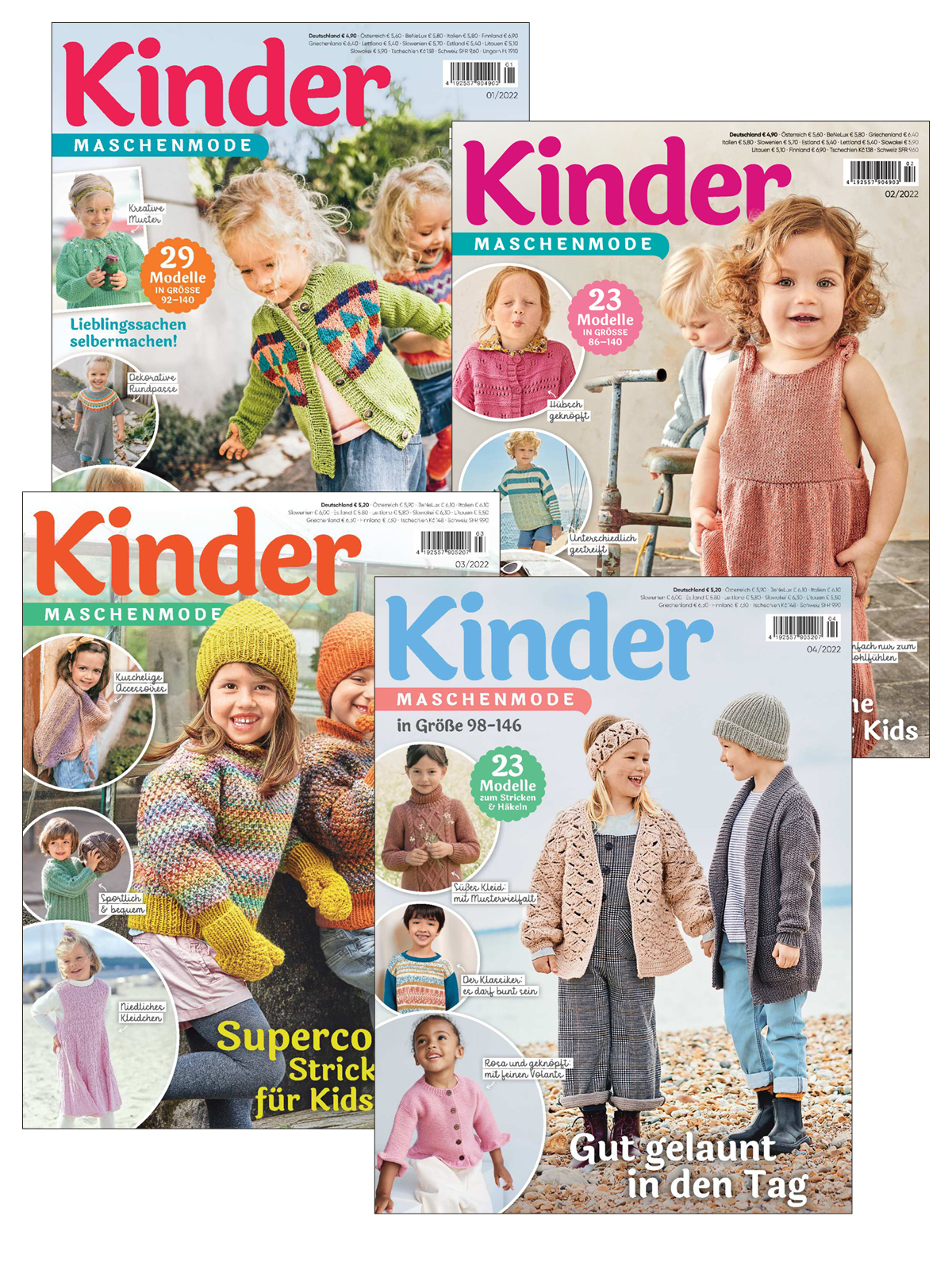 Magazin Produktbild: Kinder Maschenmode E-Paper-Archiv 2022-alle Ausgaben als E-Paper-Sparpaket