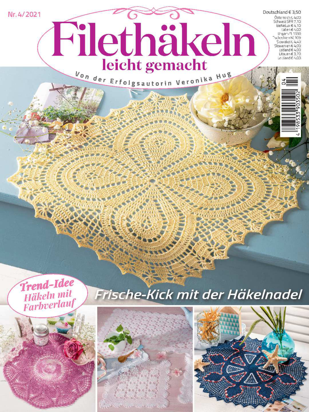Magazin Produktbild: Filethäkeln leicht gemacht Nr. 04/2021 - Frische-Kick mit der Häkelnadel