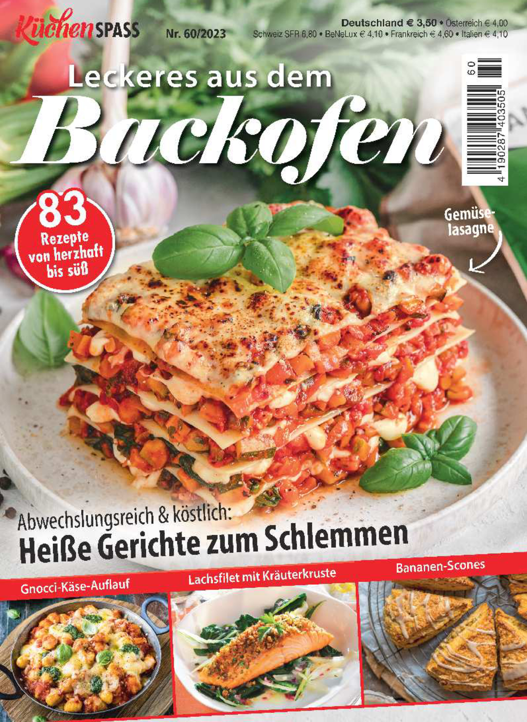 Magazin Produktbild: KüchenSPASS 60/2023 - Heiße Gerichte zum Schlemmen