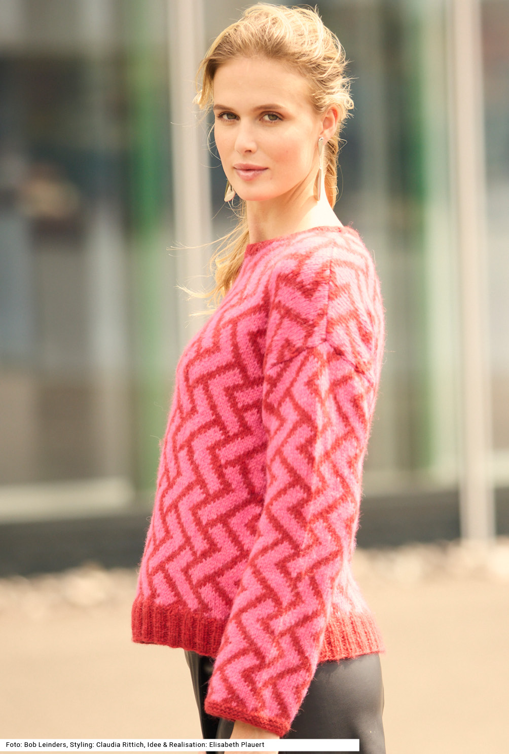 Modellansicht Bild 4: Pulli im Jacquardmuster