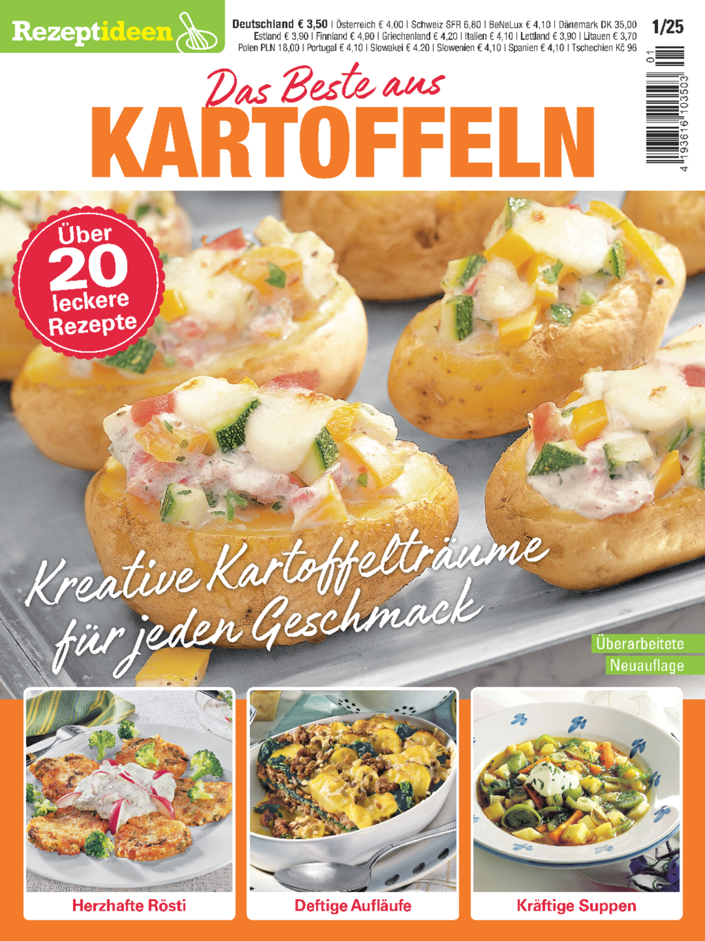 Rezeptideen 1/25 - Kartoffeln Magazin Produktbild: Rezeptideen 1/25 - Kartoffeln