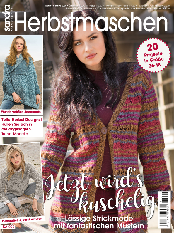 Magazin Produktbild: Sandra Sonderheft SA022- Herbstmaschen - Jetzt wirds kuschelig'