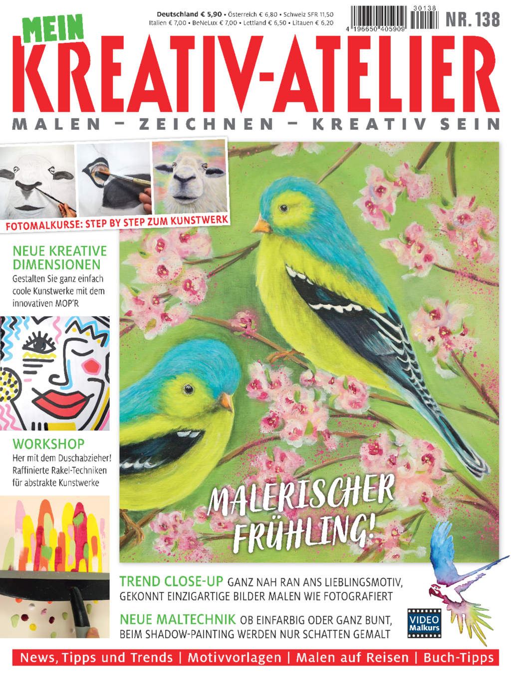 Magazin Produktbild: Mein Kreativ-Atelier Nr. 138 - Malerischer Frühling!