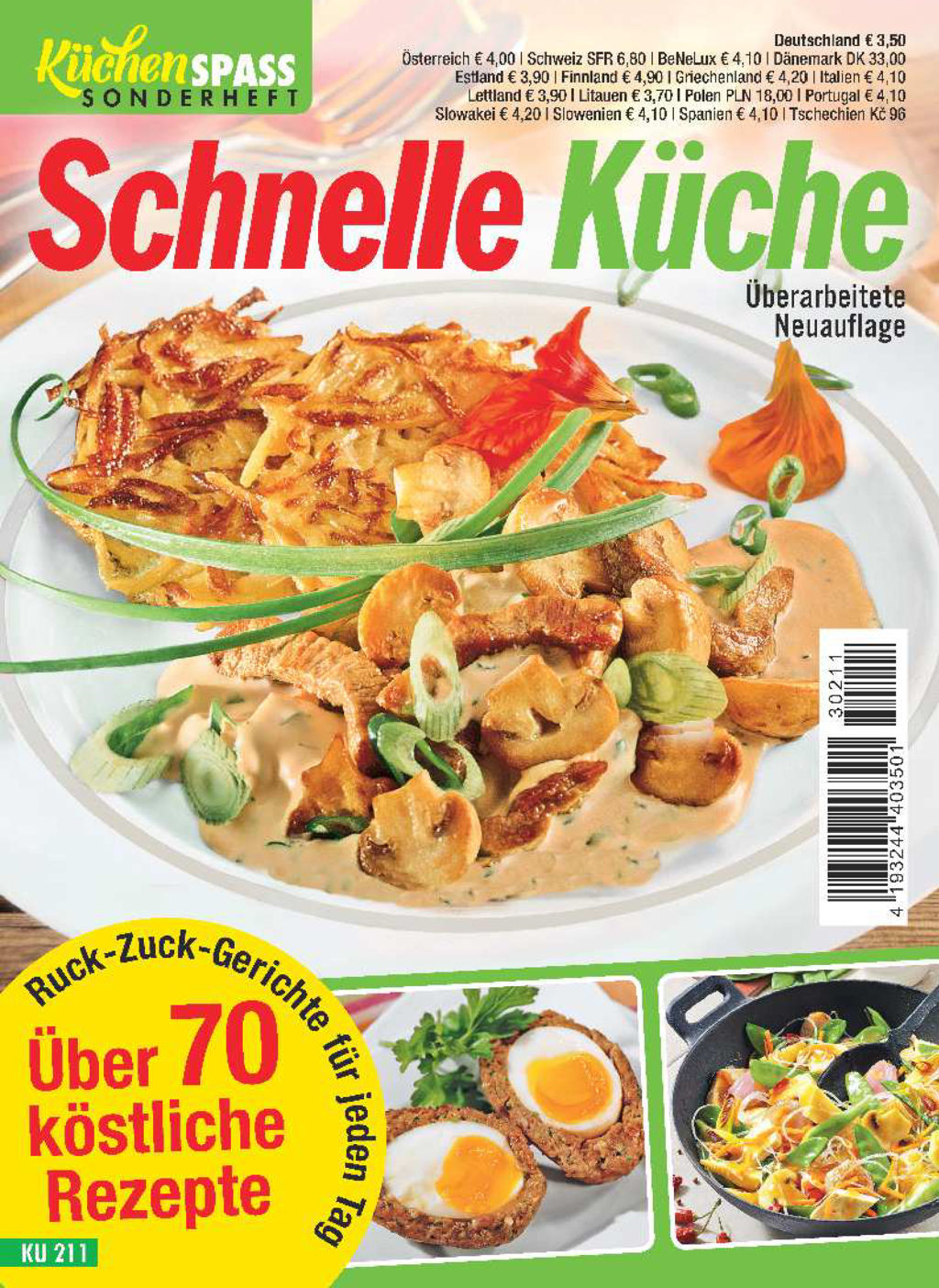 Lieblingsrezepte-Bundle KBu10/23: Die beliebt. Rezepte 23 003 + 23 002 +  Küchenspass SH KU 211+180