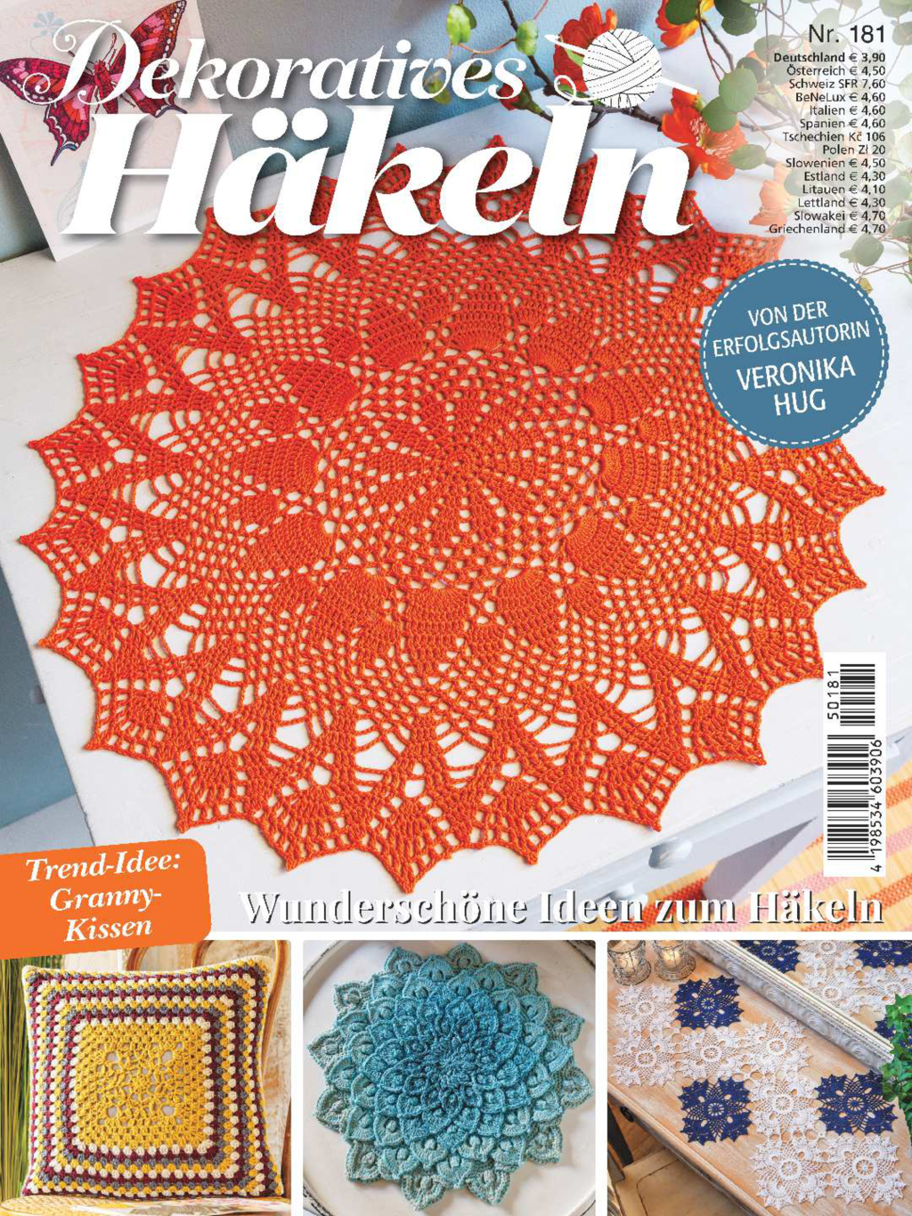 Magazin Produktbild: Dekoratives Häkeln Nr. 181 - Wunderschöne Ideen zum Häkeln