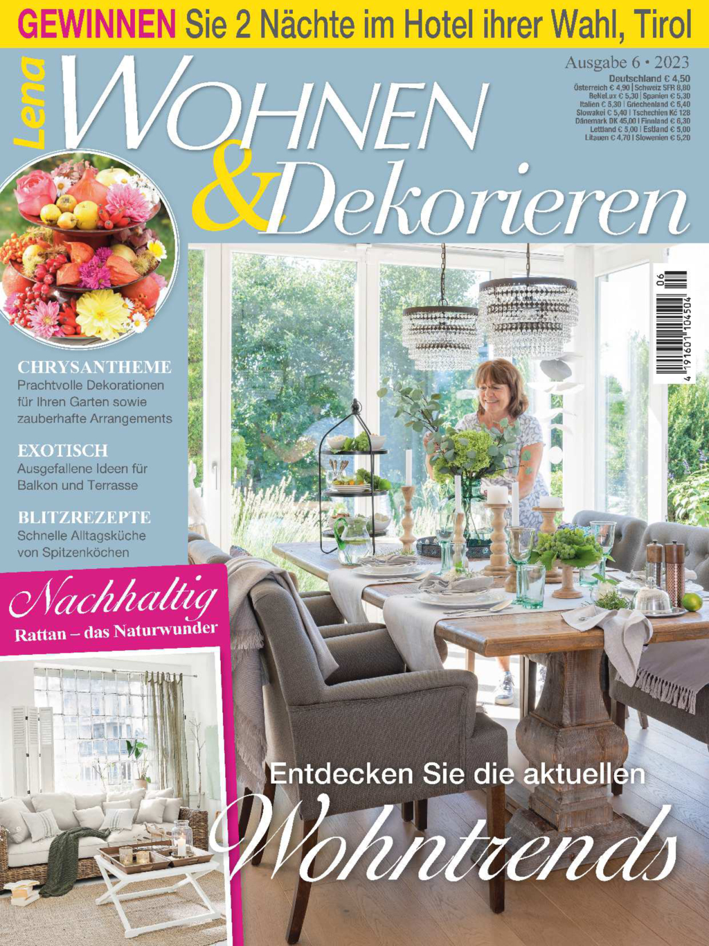Lena Wohnen & Dekorieren Nr. 6/2023 - Entdecken Sie die aktuellen Wohntrends Magazin Produktbild: Lena Wohnen & Dekorieren Nr. 6/2023 - Entdecken Sie die aktuellen Wohntrends