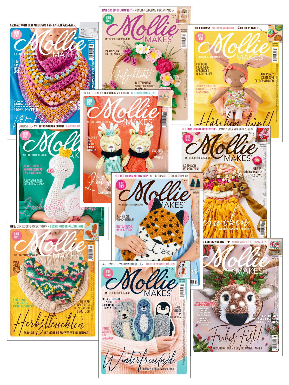 Magazin Produktbild: E-Paper Bundle Mollie Makes:48+49+50+51+52+53+54+55+56+57