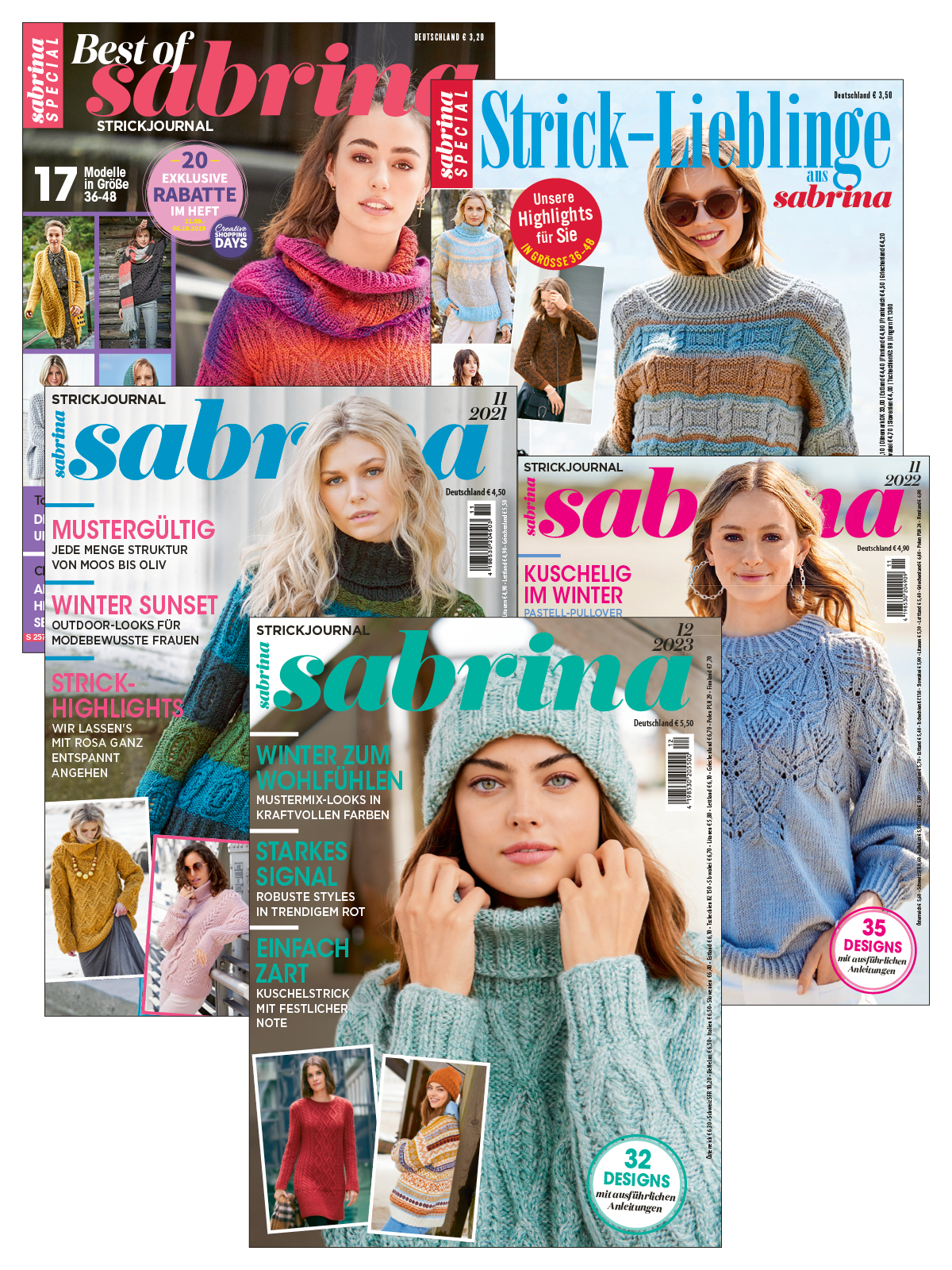 Sabrina Strick Bundle: SAB12/23+SAB11/22+SAB 11/21+S 2578+S 2590 Sabrina Strick Bundle: SAB12/23+SAB11/22+SAB 11/21+S 2578+S 2590