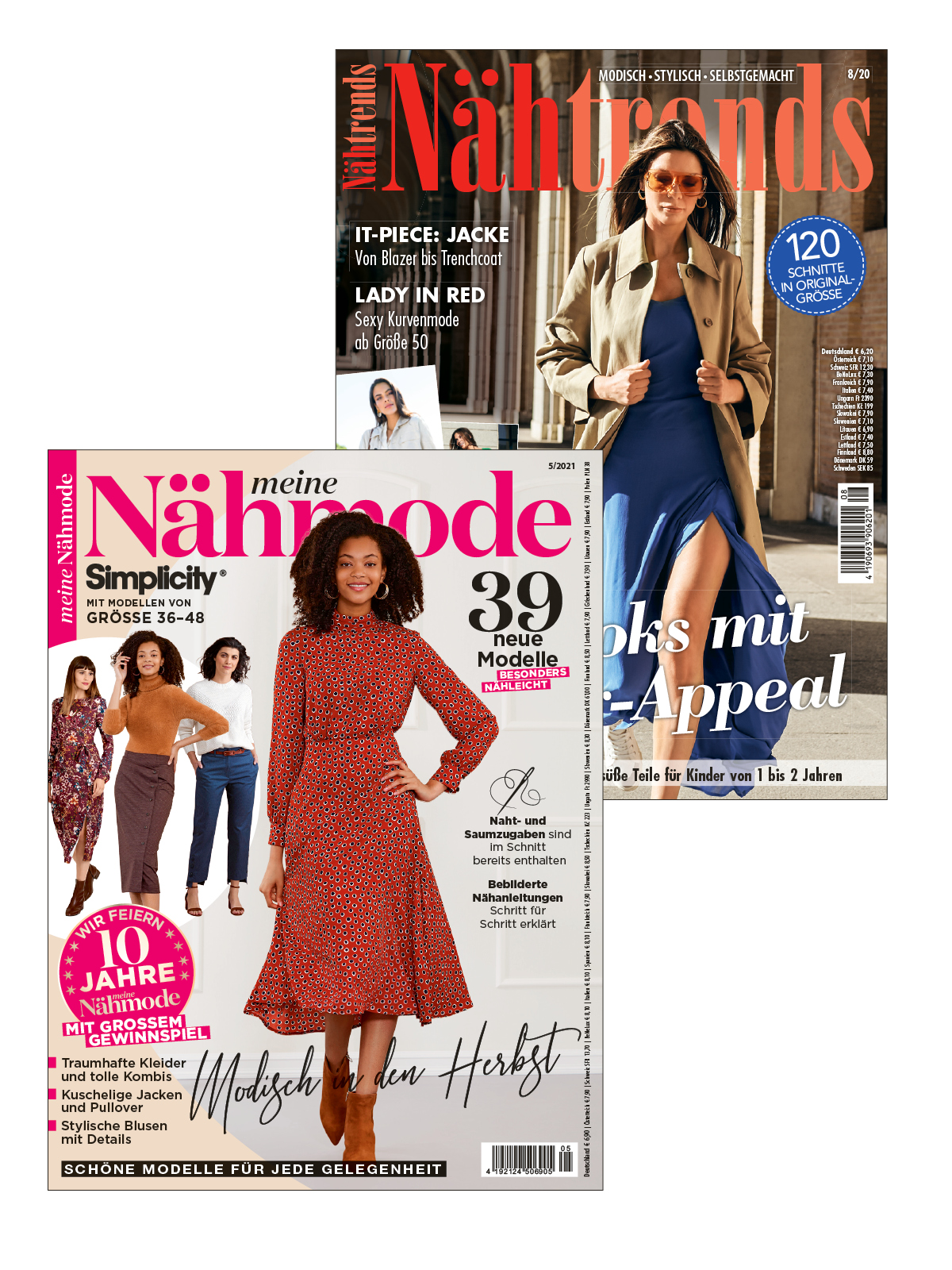 Näh-Bundle NBu12/21: Nähtrends 08/2020 + Meine Nähmode 05/2021 Näh-Bundle NBu12/21: Nähtrends 08/2020 + Meine Nähmode 05/2021
