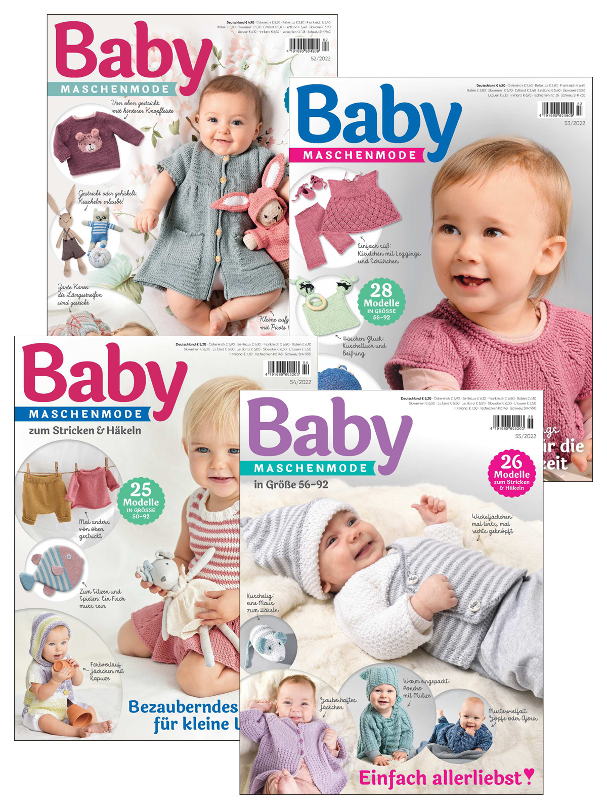 Magazin Produktbild: Baby Maschenmode E-Paper-Archiv 2022-alle Ausgaben als E-Paper-Sparpaket