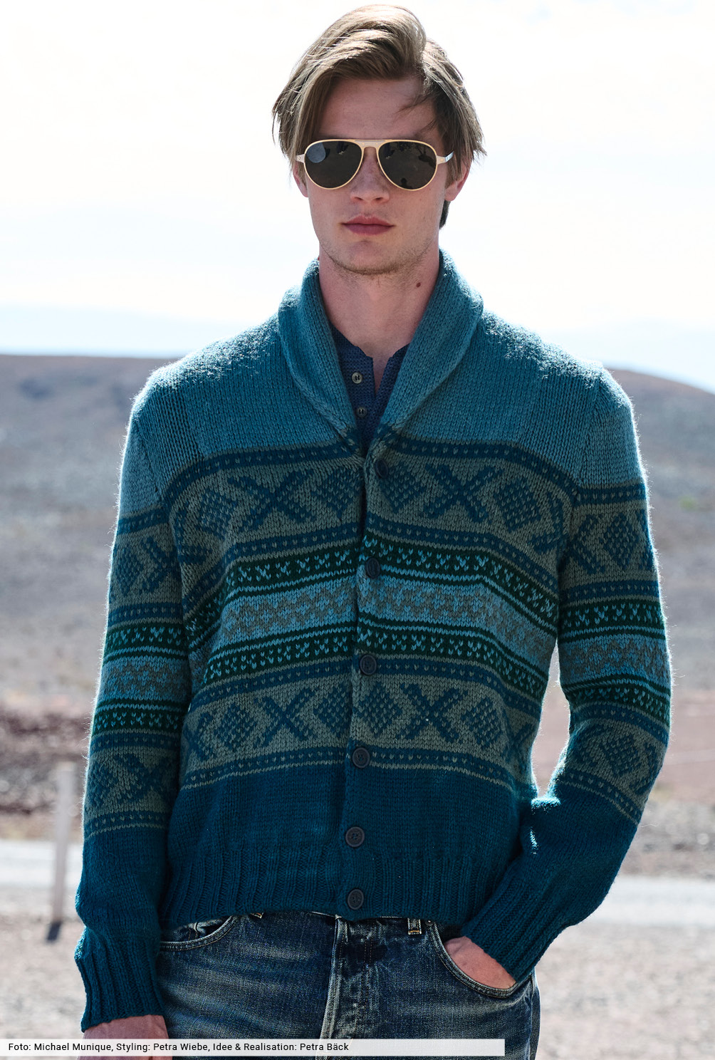 Modellansicht Bild 2: Jacquardmuster-Jacke