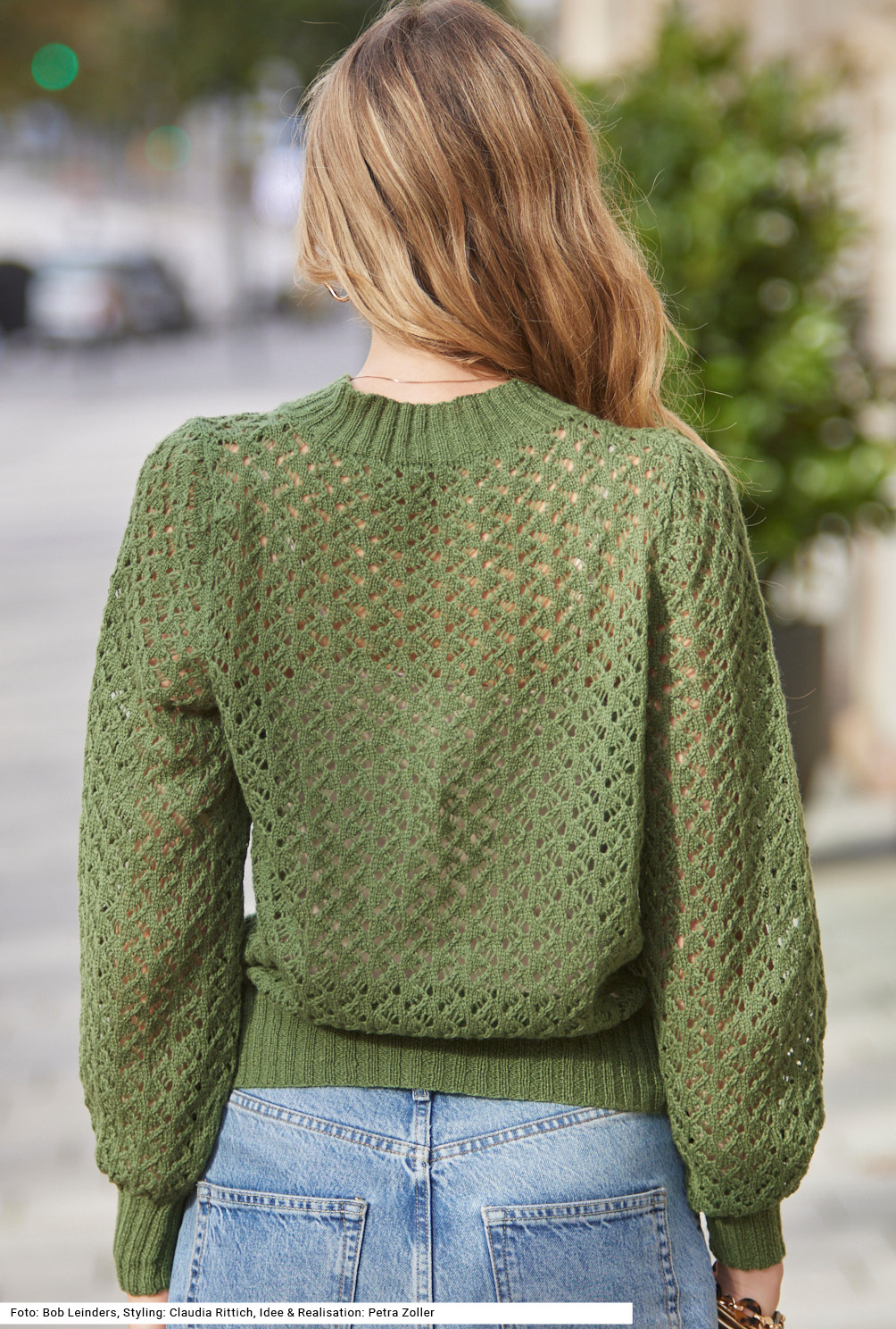 Modellansicht Bild 5: Pulli mit Ajourmuster