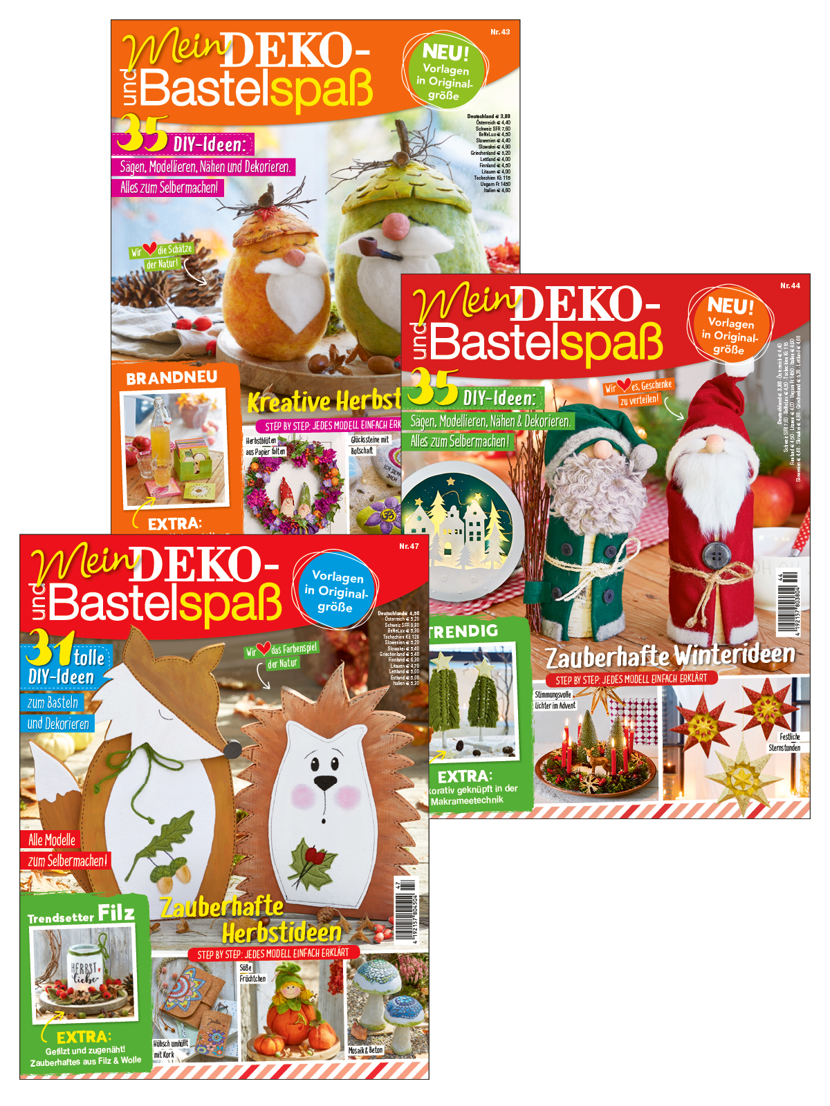 Bastel Bundle BBu04/22: Mein Deko- und Bastelspaß 21 043 + 21 044 + 22 047