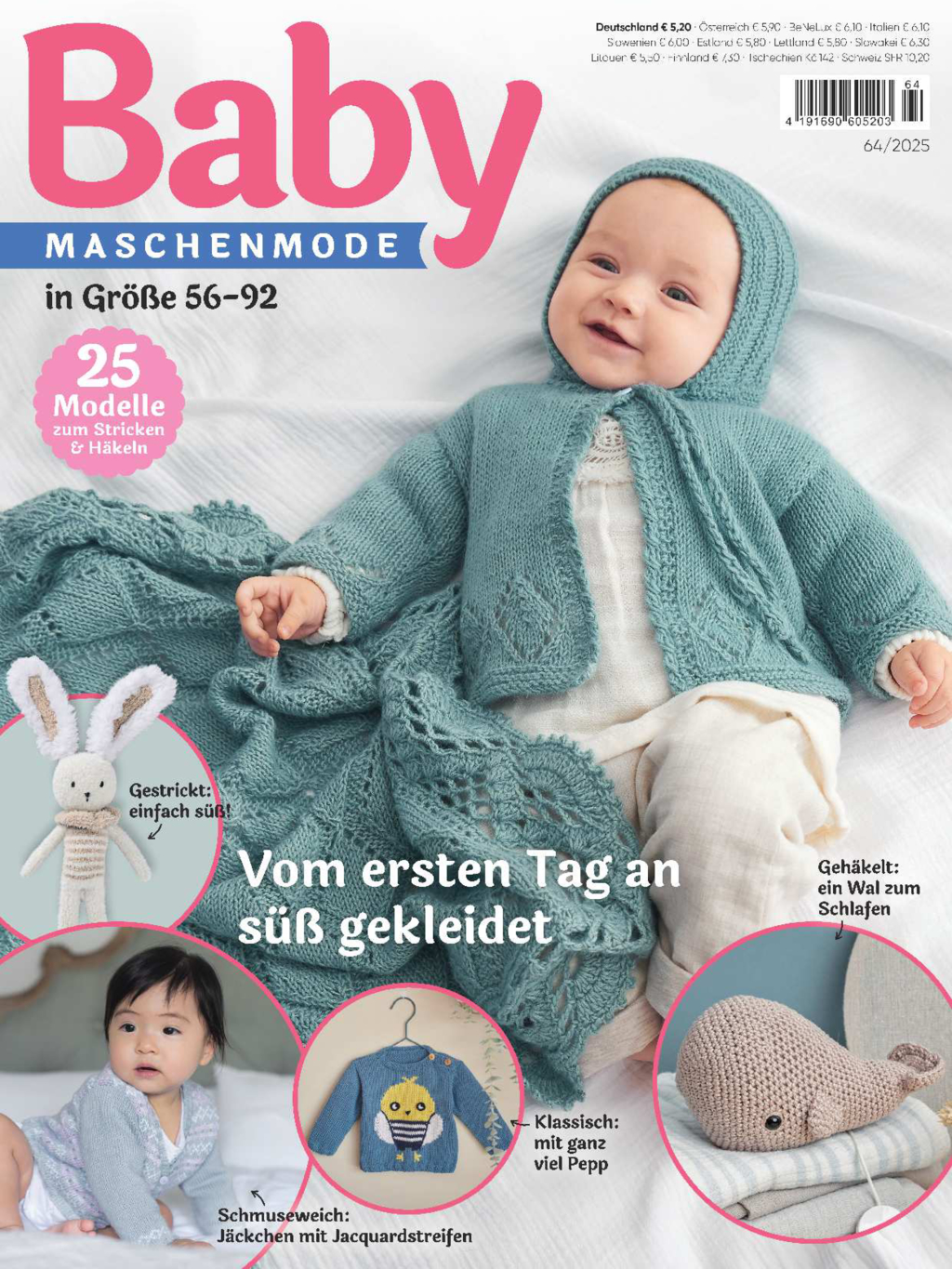 Magazin Produktbild: Baby Maschenmode 64/2025 - Vom ersten Tag an süß gekleidet