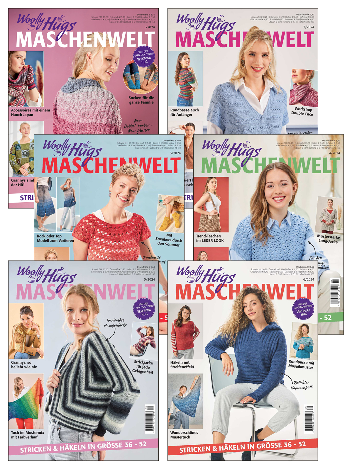 WOOLLY HUGS E-Paper Archiv 2024 - alle Ausgaben als E-Paper Sparpaket Sparpaket Produktbild: WOOLLY HUGS E-Paper Archiv 2024 - alle Ausgaben als E-Paper Sparpaket