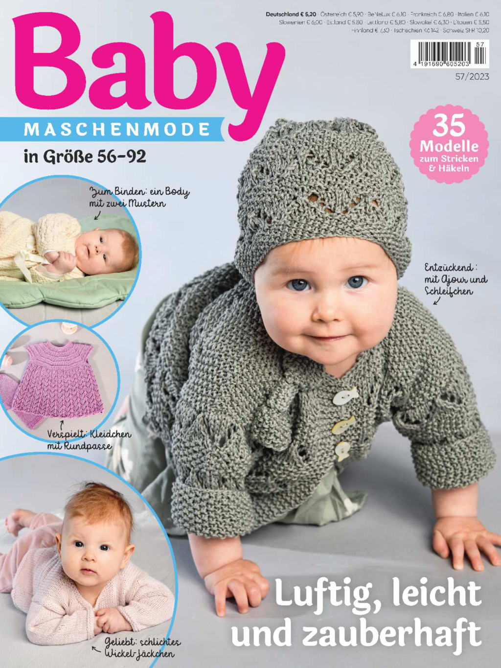 Magazin Produktbild: Baby Maschenmode 57/2023 - Luftig, leicht und zauberhaft