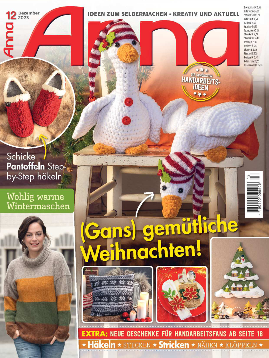 Magazin Produktbild: Anna Nr. 12/2023 - (Gans) gemütliche Weihnachten!