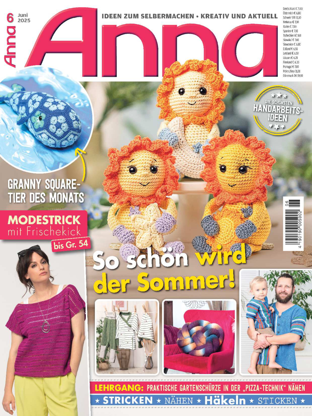Anna Nr. 6/2025 - So schön wird der Sommer! Magazin Produktbild: Anna Nr. 6/2025 - So schön wird der Sommer!