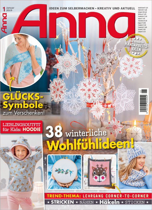 Anna Nr. 01/2019 - 38 winterliche Wohlfühlideen Magazin Produktbild: Anna 1/19 - 38 winterliche Wohlfühlideen