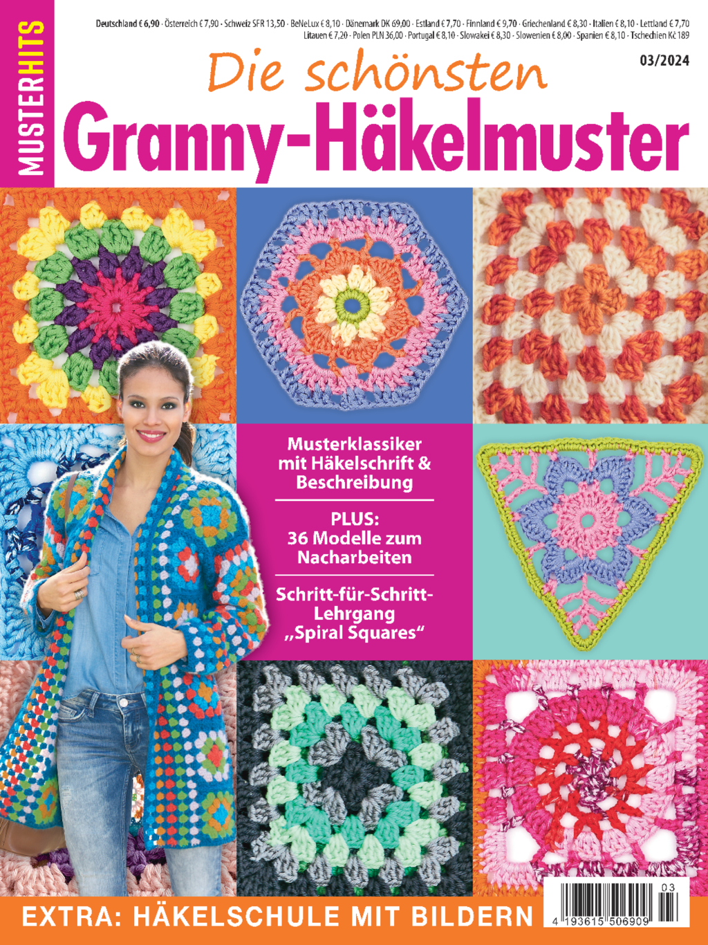 Muster-Hits 3/24 - Die schönsten Granny-Häkelmuster Magazin Produktbild: Muster-Hits 3/24 - Die schönsten Granny-Häkelmuster