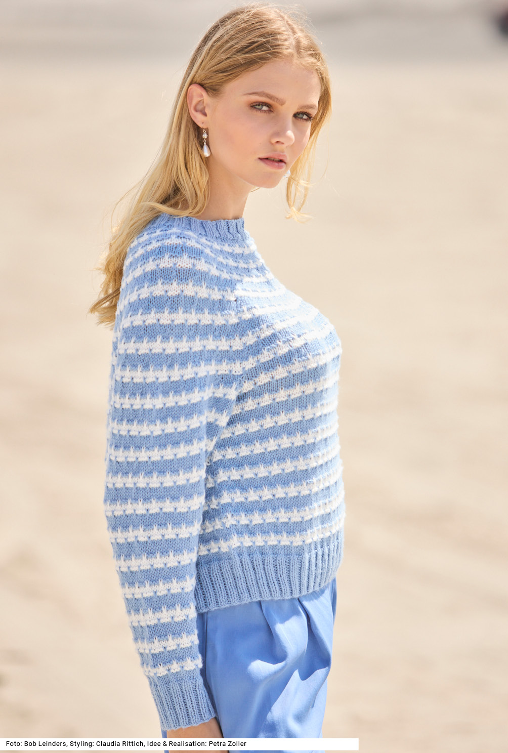 Modellansicht Bild 4: Pulli mit Hebemaschen